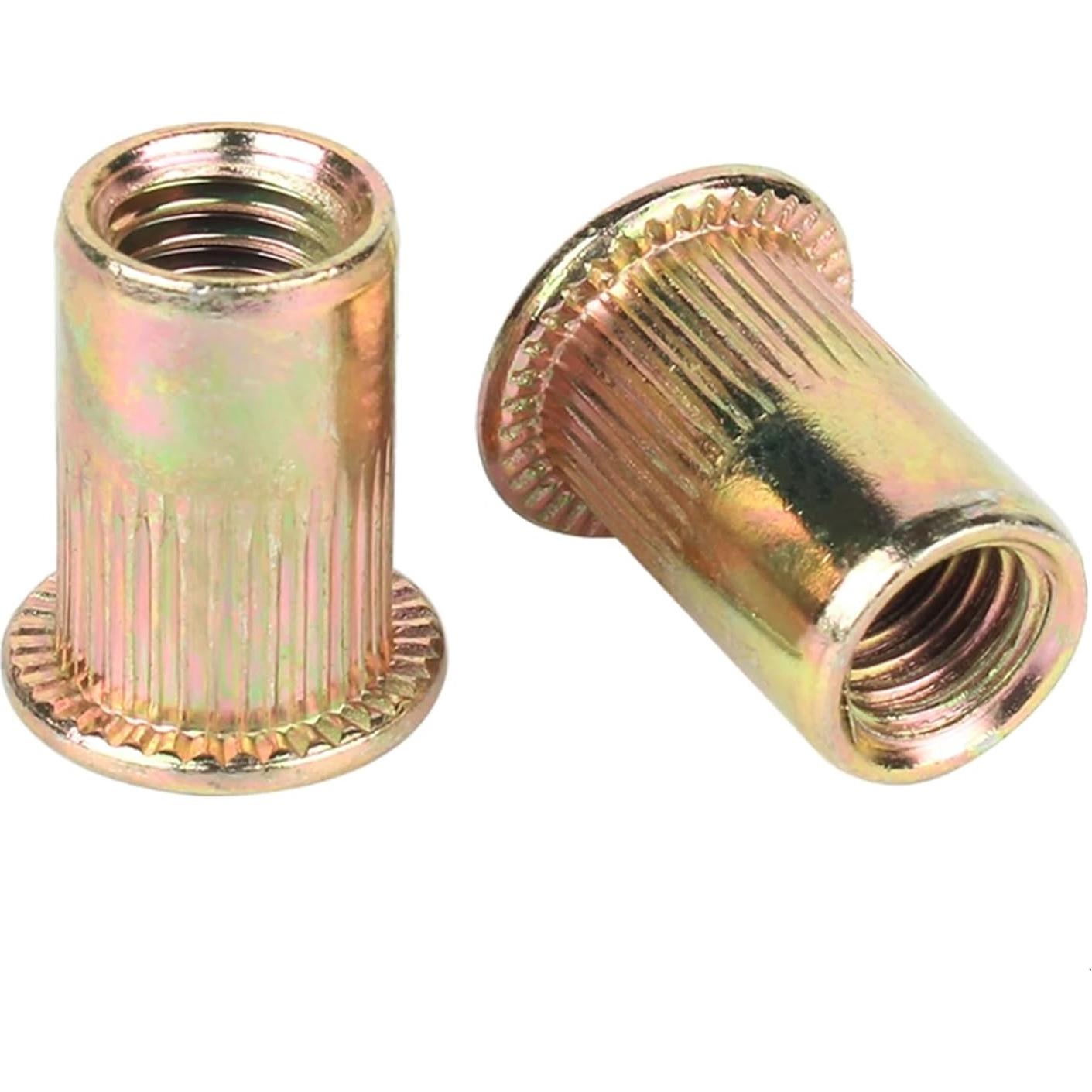 Tuercas Remachadas Acero Carbono Galvanizado 100 Pcs #10-32