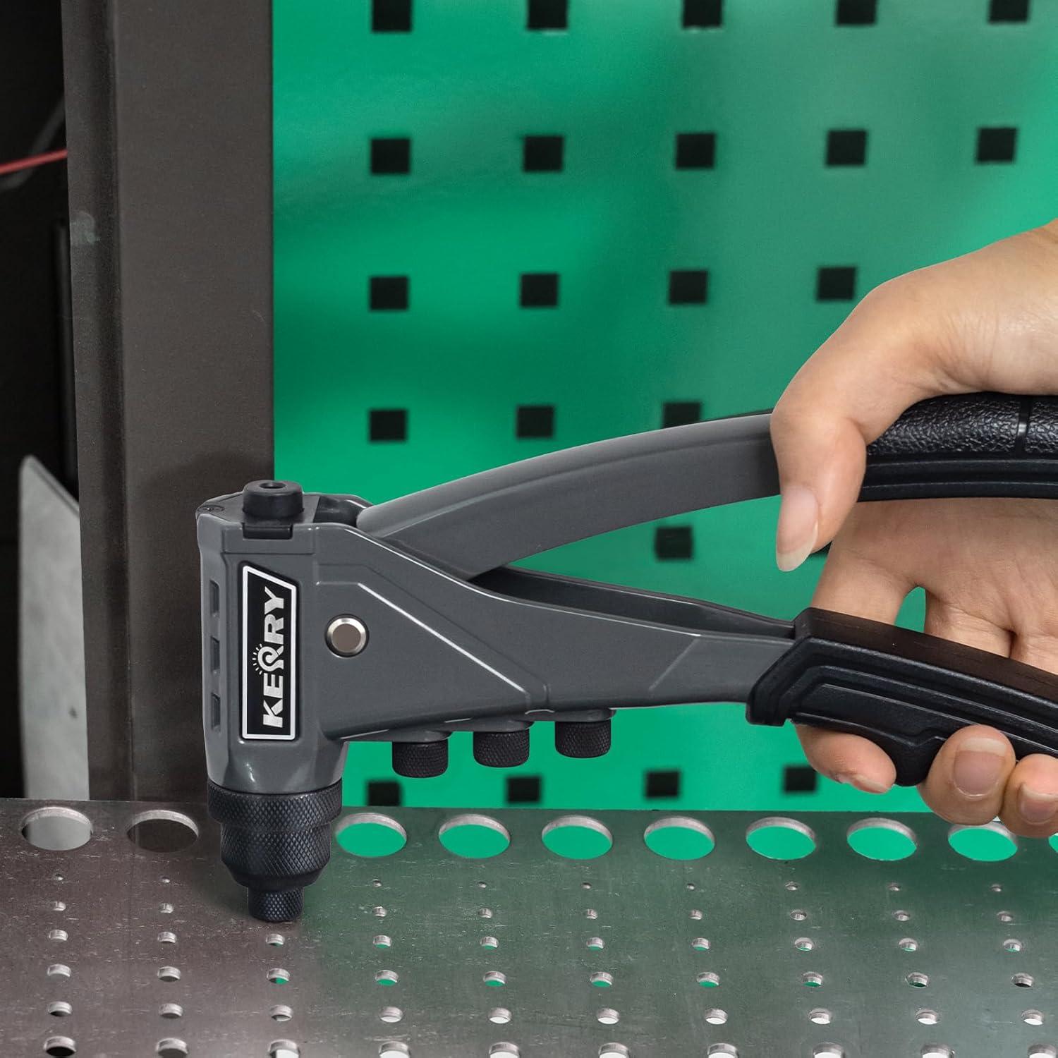 Pistola de Remaches Kerry R-9, Manual, 200 Remaches, 4 Cabezas