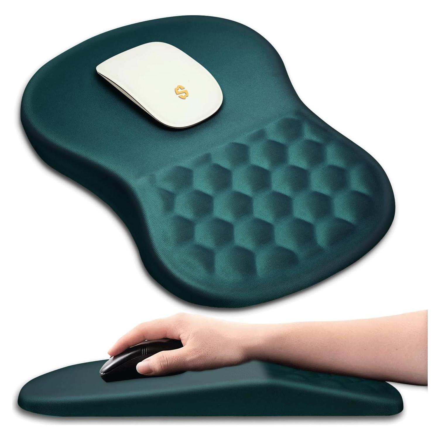 Almohadilla Ergonómica para Ratón SANWUMIAN Verde 30x20 cm