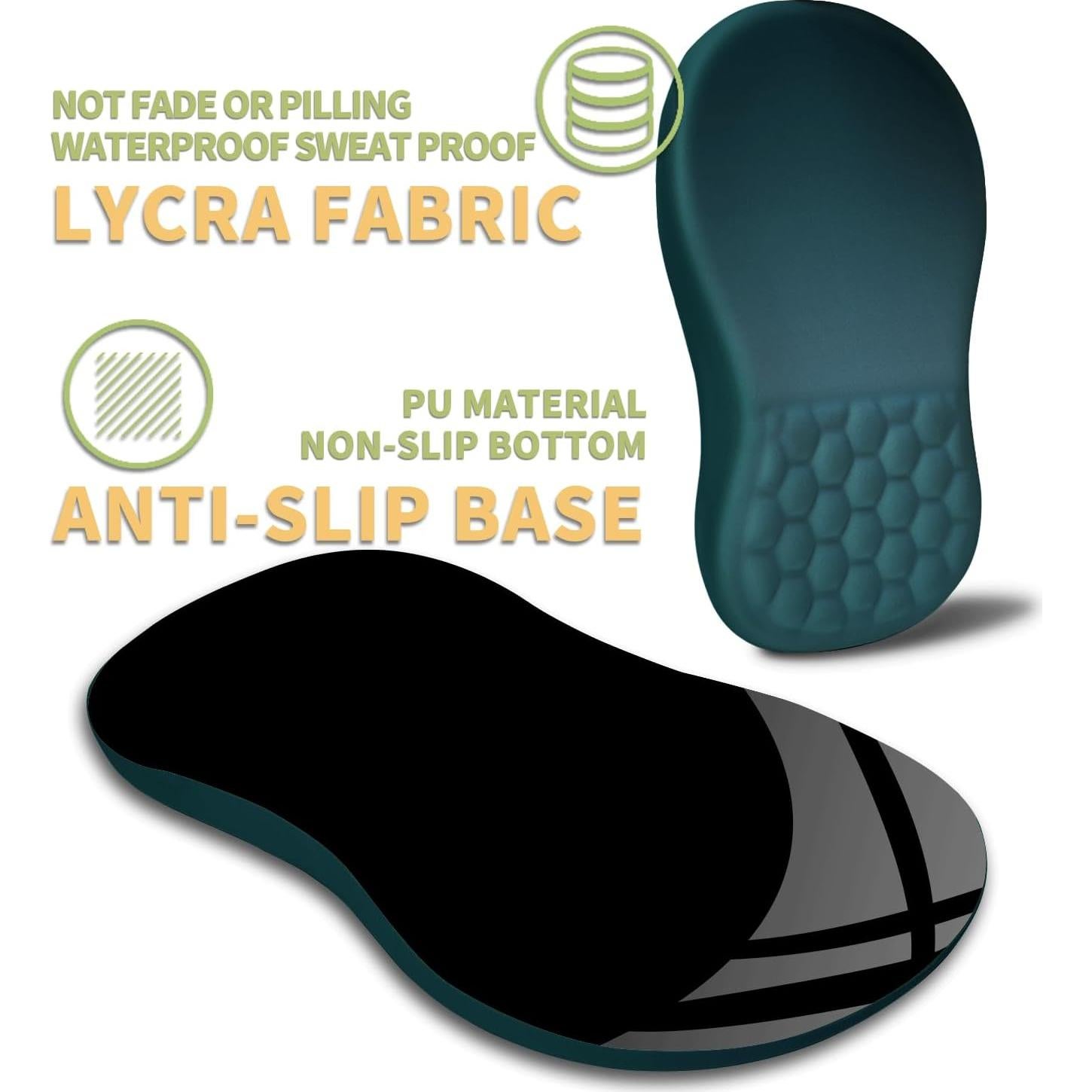 Almohadilla Ergonómica para Ratón SANWUMIAN Verde 30x20 cm