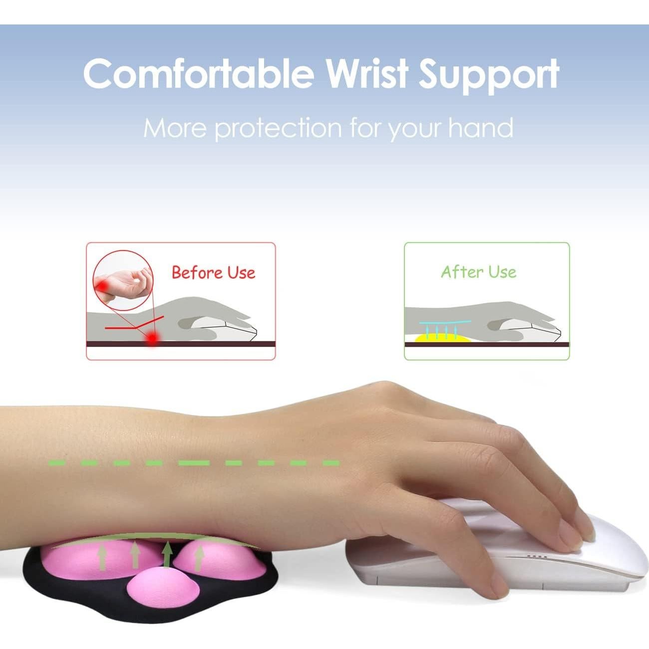 Almohadilla de Soporte para Muñeca ProElife Gato 10.9x9.4cm