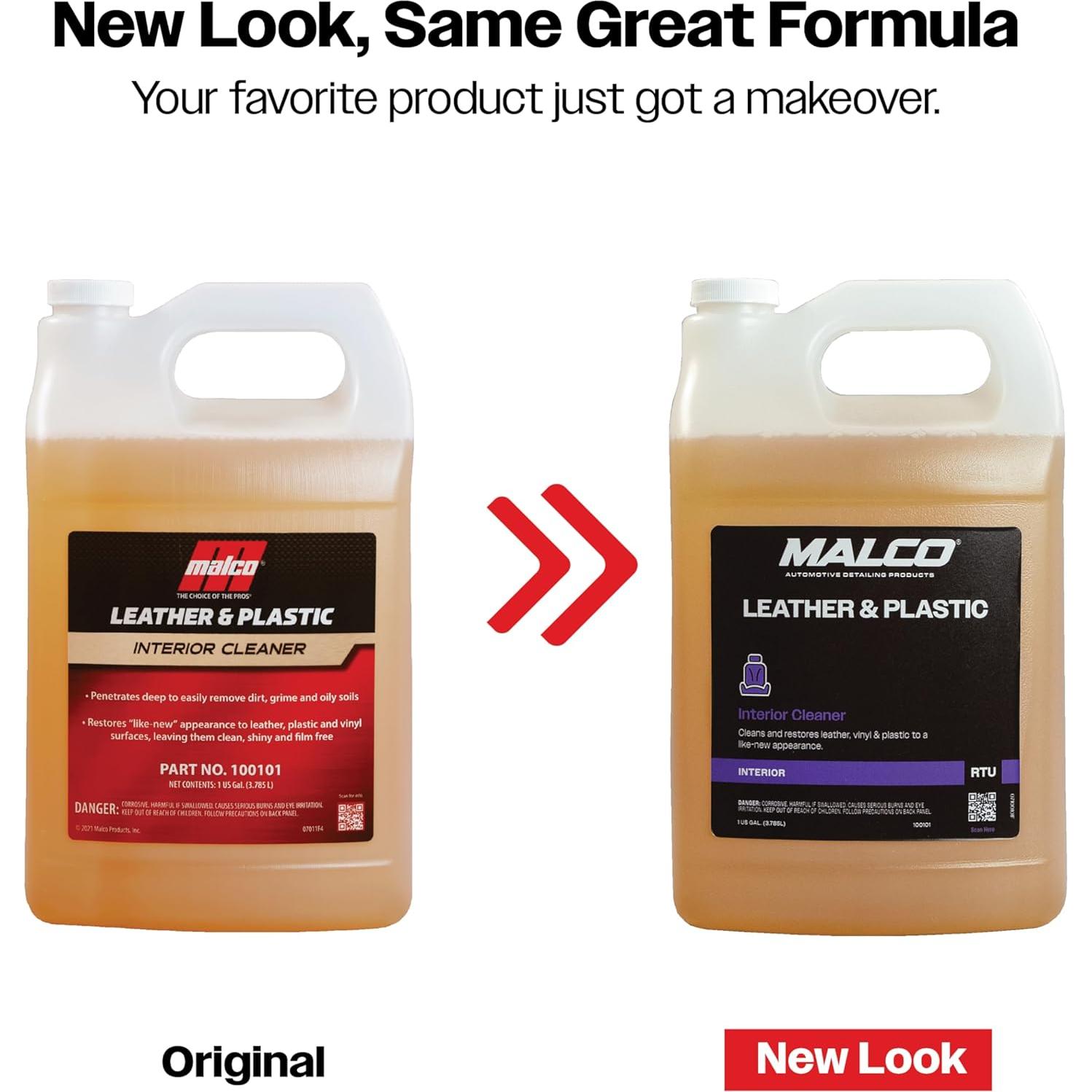 Limpiador de Cuero y Plástico Malco 128 Onzas Líquidas