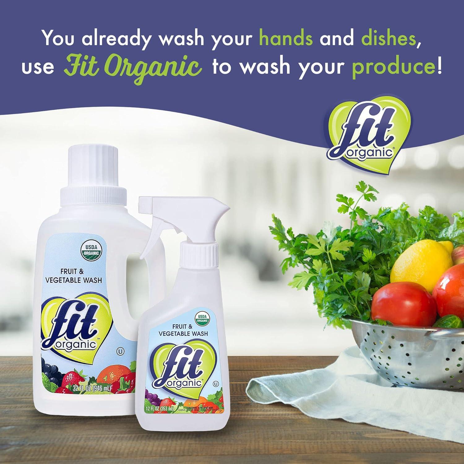 Fit Organic Lavado de Frutas y Verduras 0.95 L Orgánico Kosher