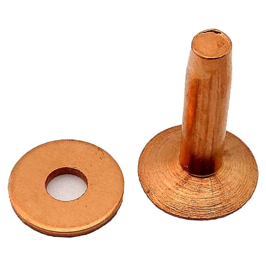 Juego de 12 Remaches y Arandelas de Cobre C.S. Osborne #1700-8