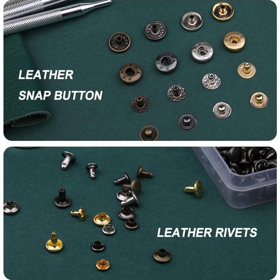 Kit de Remaches y Botones a Presión Yizzvb 320 Piezas