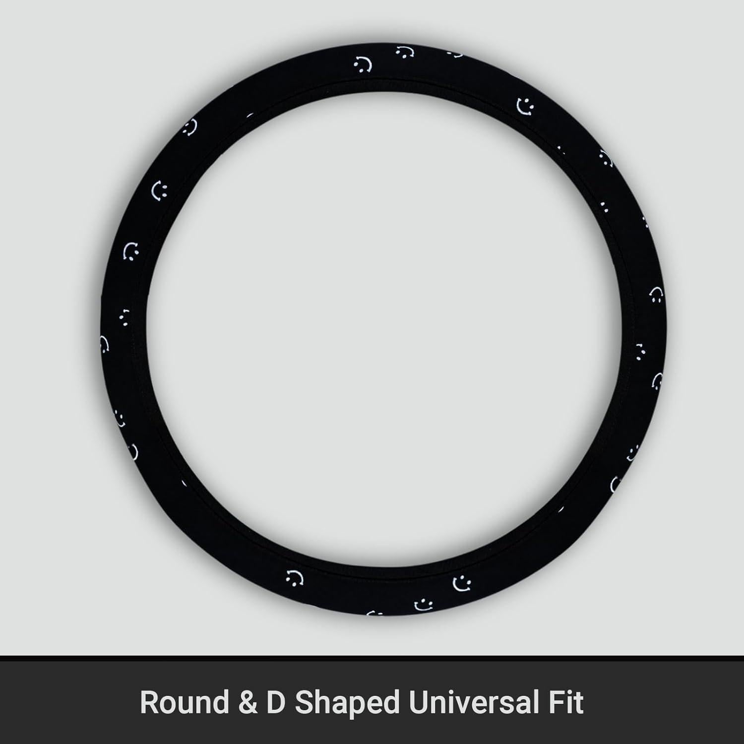 Funda de Volante SAADIAUTO Negra Universal 14.5-15 Pulgadas