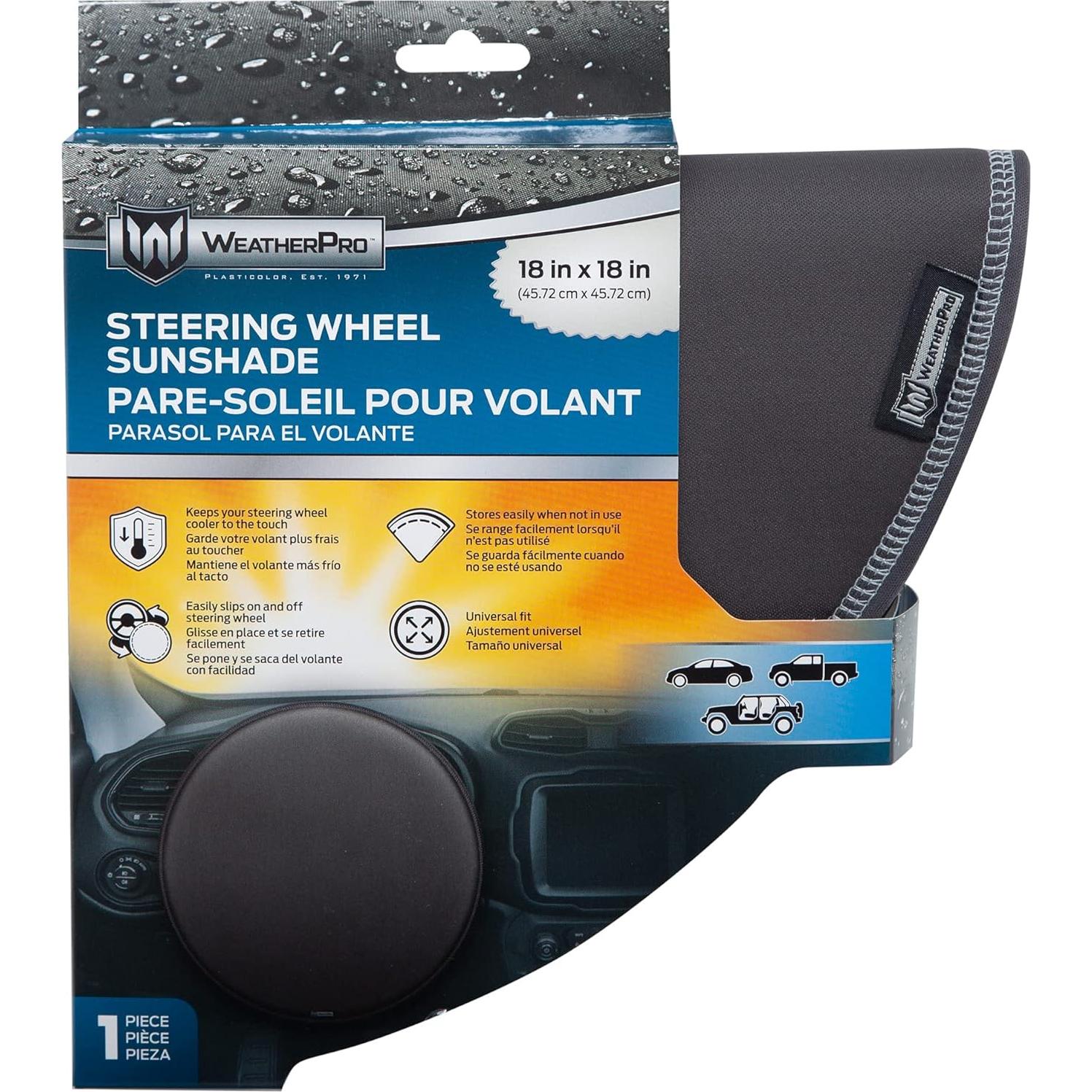 Cubierta de Volante Plasticolor WeatherPro Todo Negro