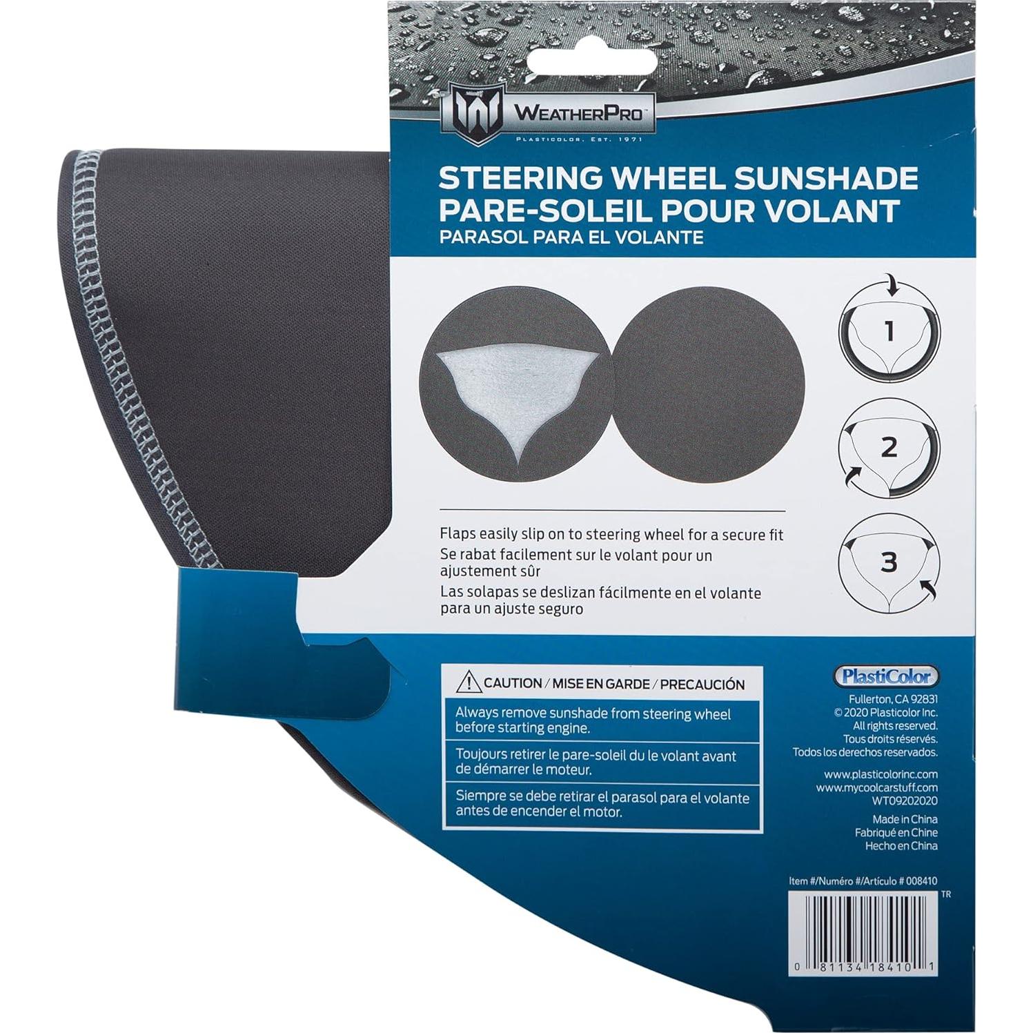 Cubierta de Volante Plasticolor WeatherPro Todo Negro