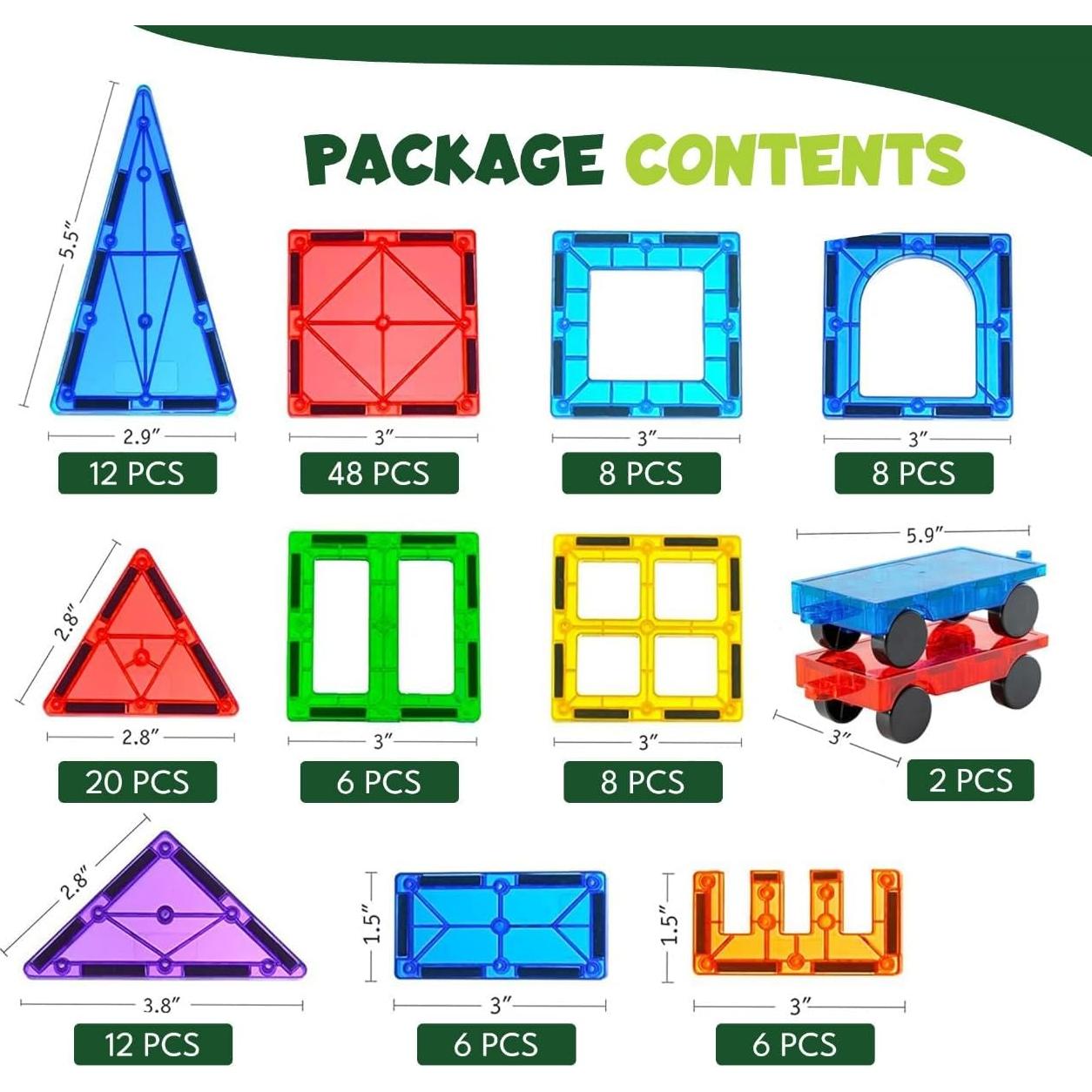 Azulejos Magnéticos 100 Piezas Little Vo - Juguete Educativo STEM