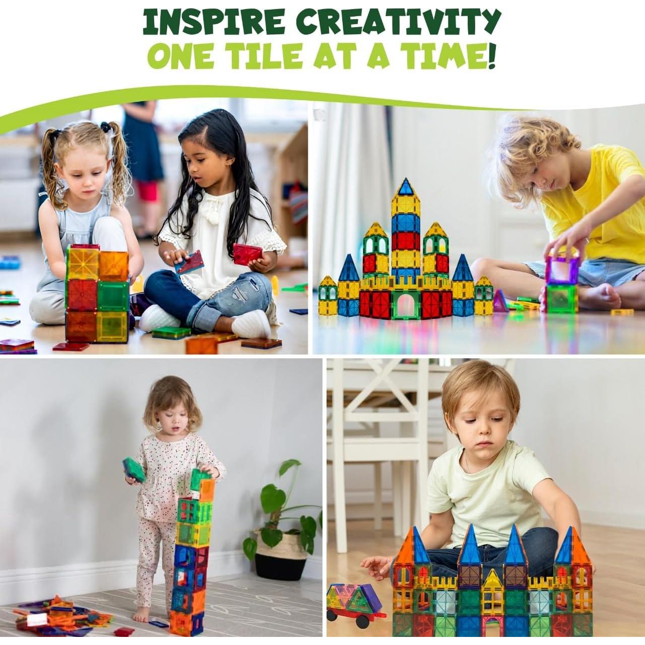 Azulejos Magnéticos 100 Piezas Little Vo - Juguete Educativo STEM