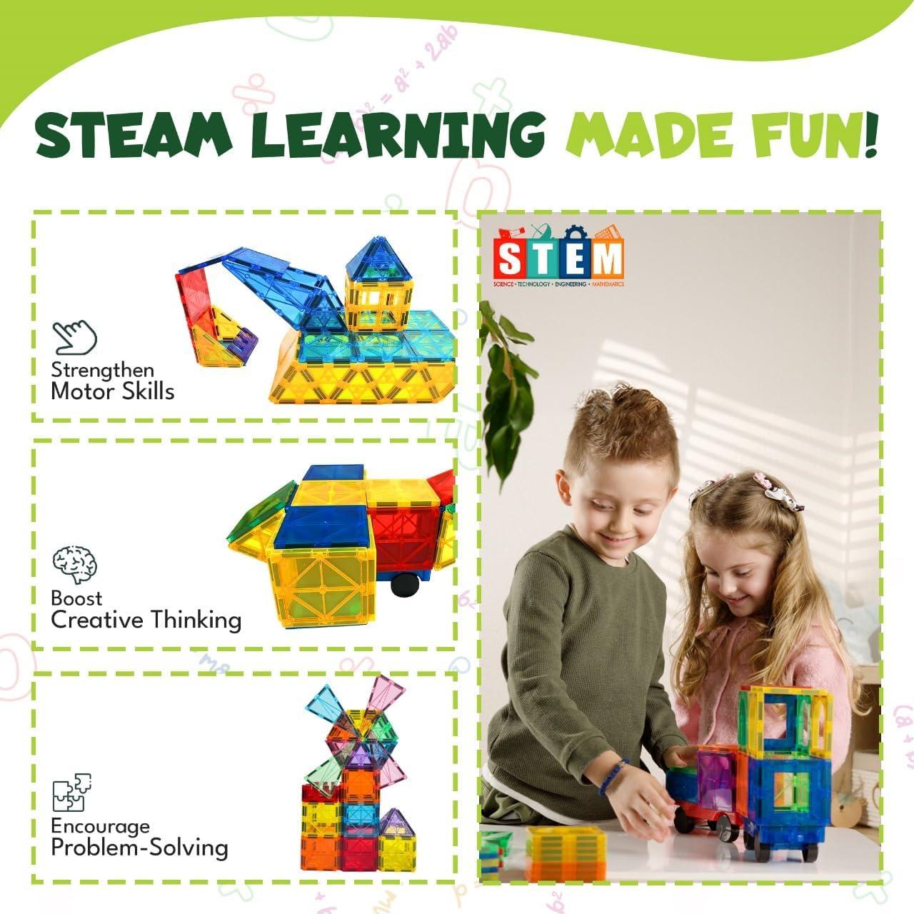 Azulejos Magnéticos 100 Piezas Little Vo - Juguete Educativo STEM