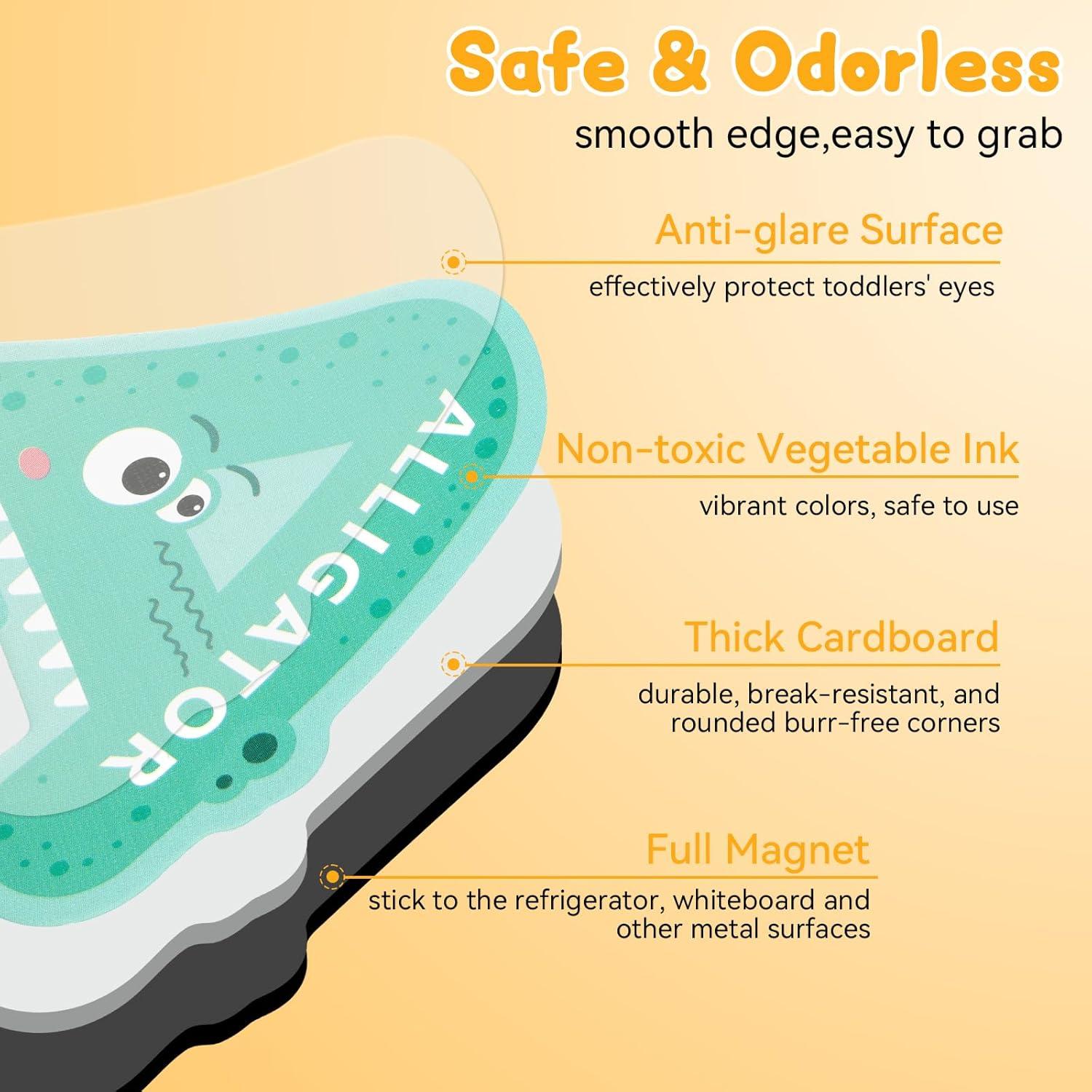 Letras Magnéticas MOWPOG 26 Piezas Alfabeto Animal Educativo