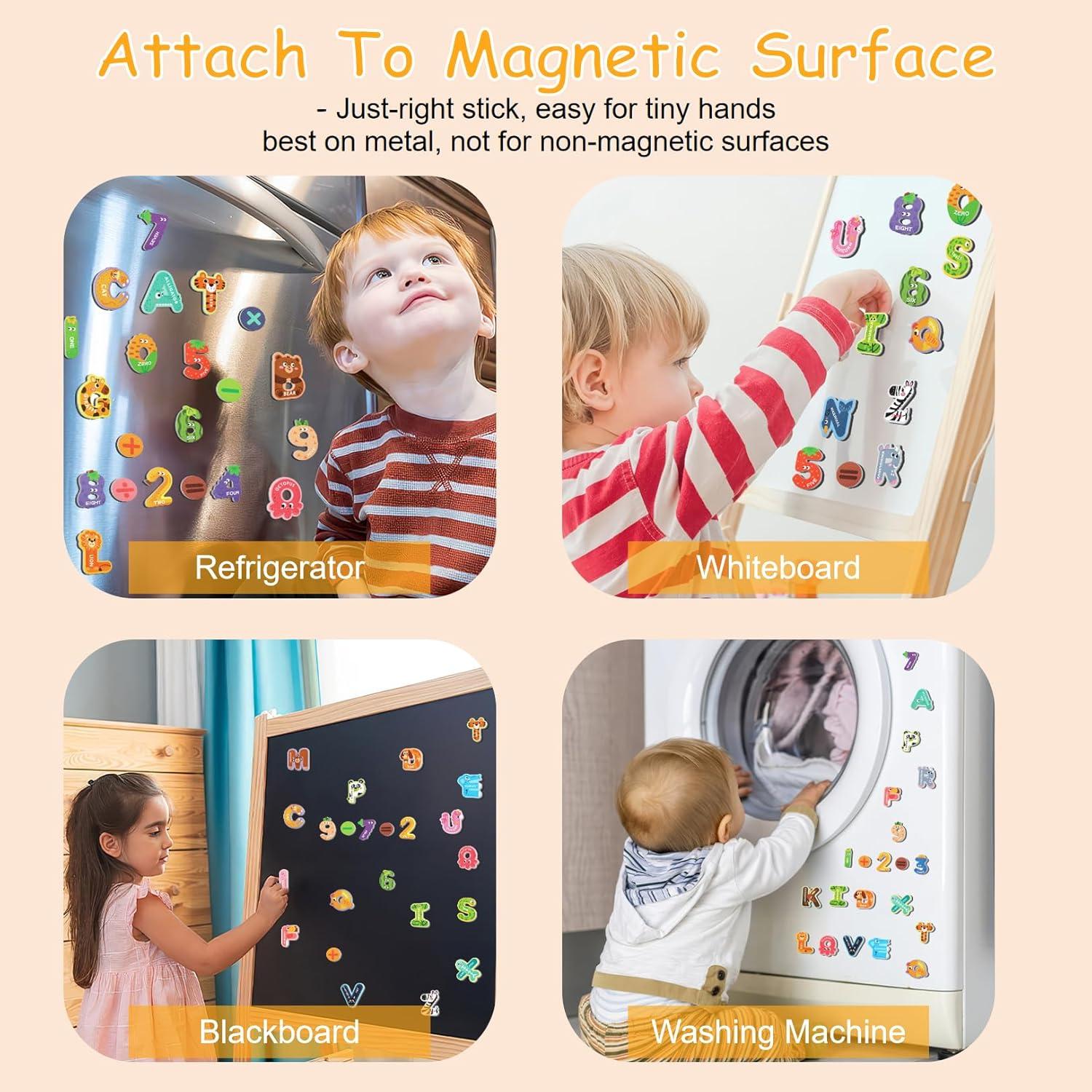 Letras Magnéticas MOWPOG 26 Piezas Alfabeto Animal Educativo