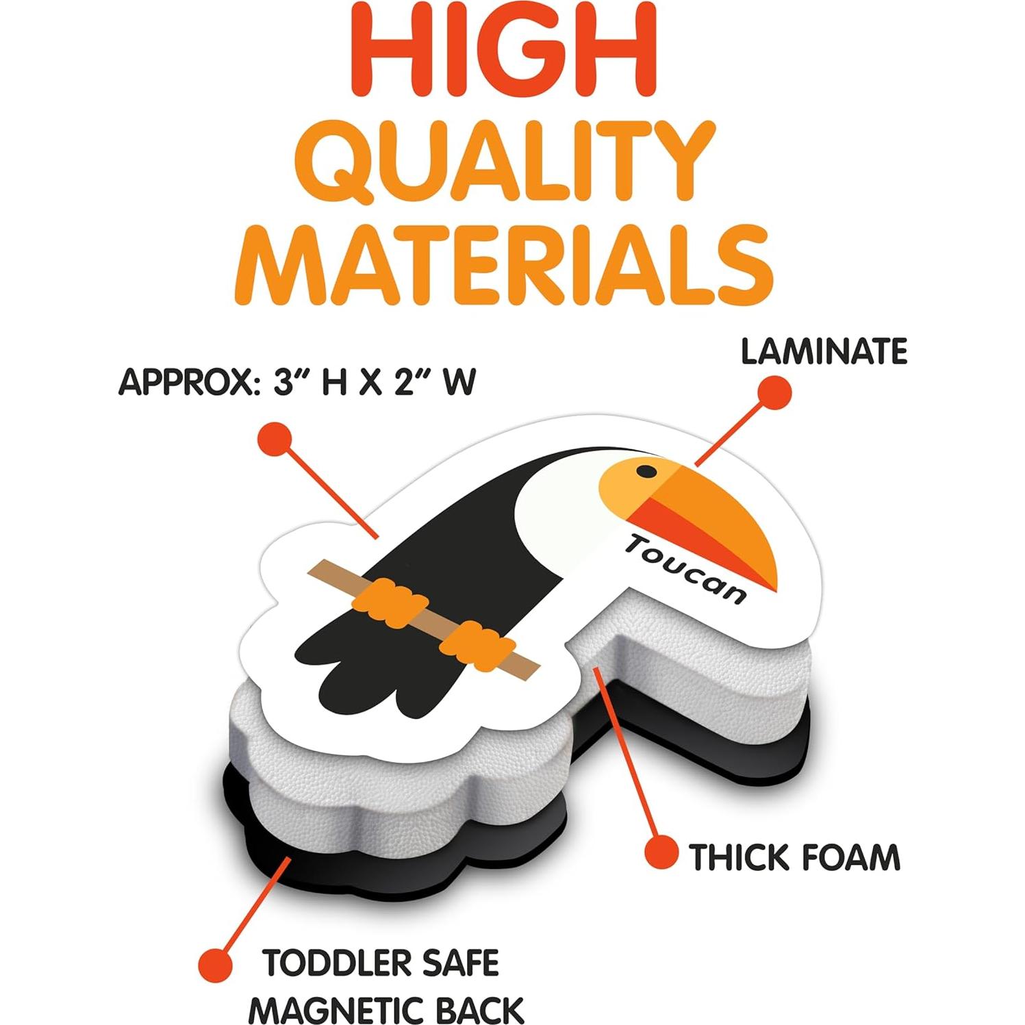 Imanes Educativos de Objetos y Letras Curious Columbus - 78 Piezas