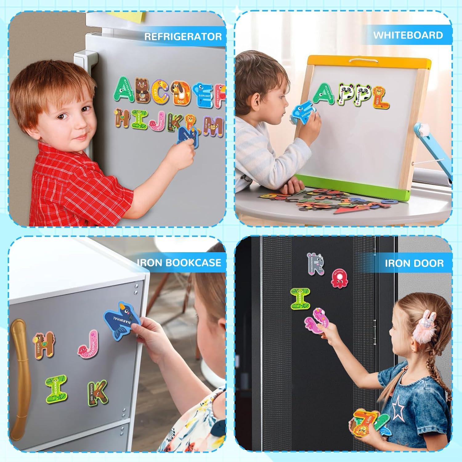 Juego de Letras Magnéticas Unirico 26 Piezas Coloridas