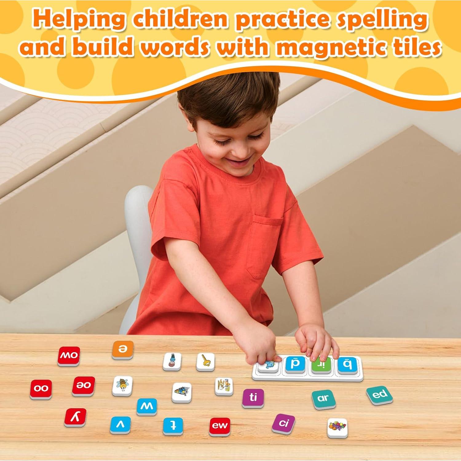 Letras Magnéticas Aizweb 140 Piezas para Aprender a Leer