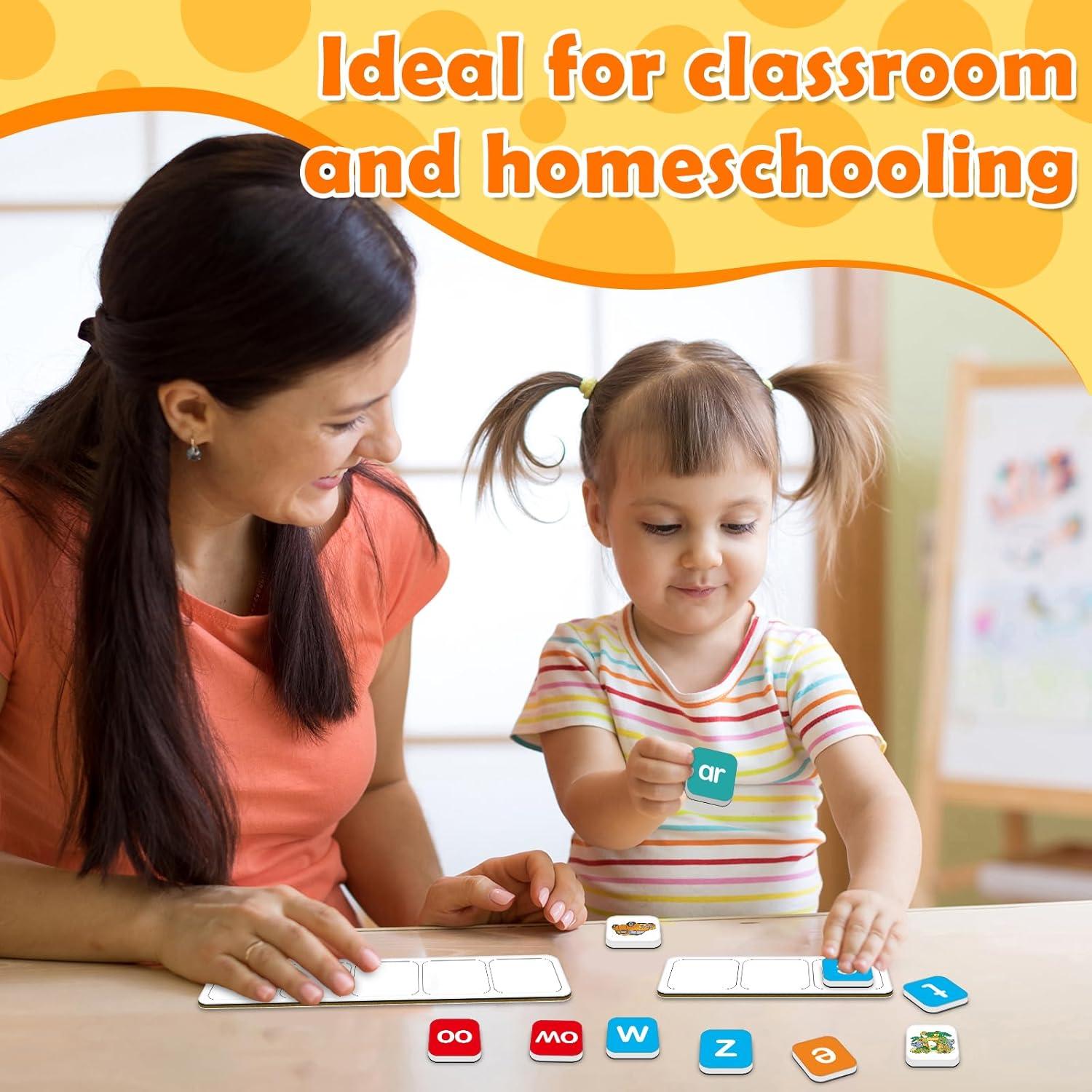 Letras Magnéticas Aizweb 140 Piezas para Aprender a Leer