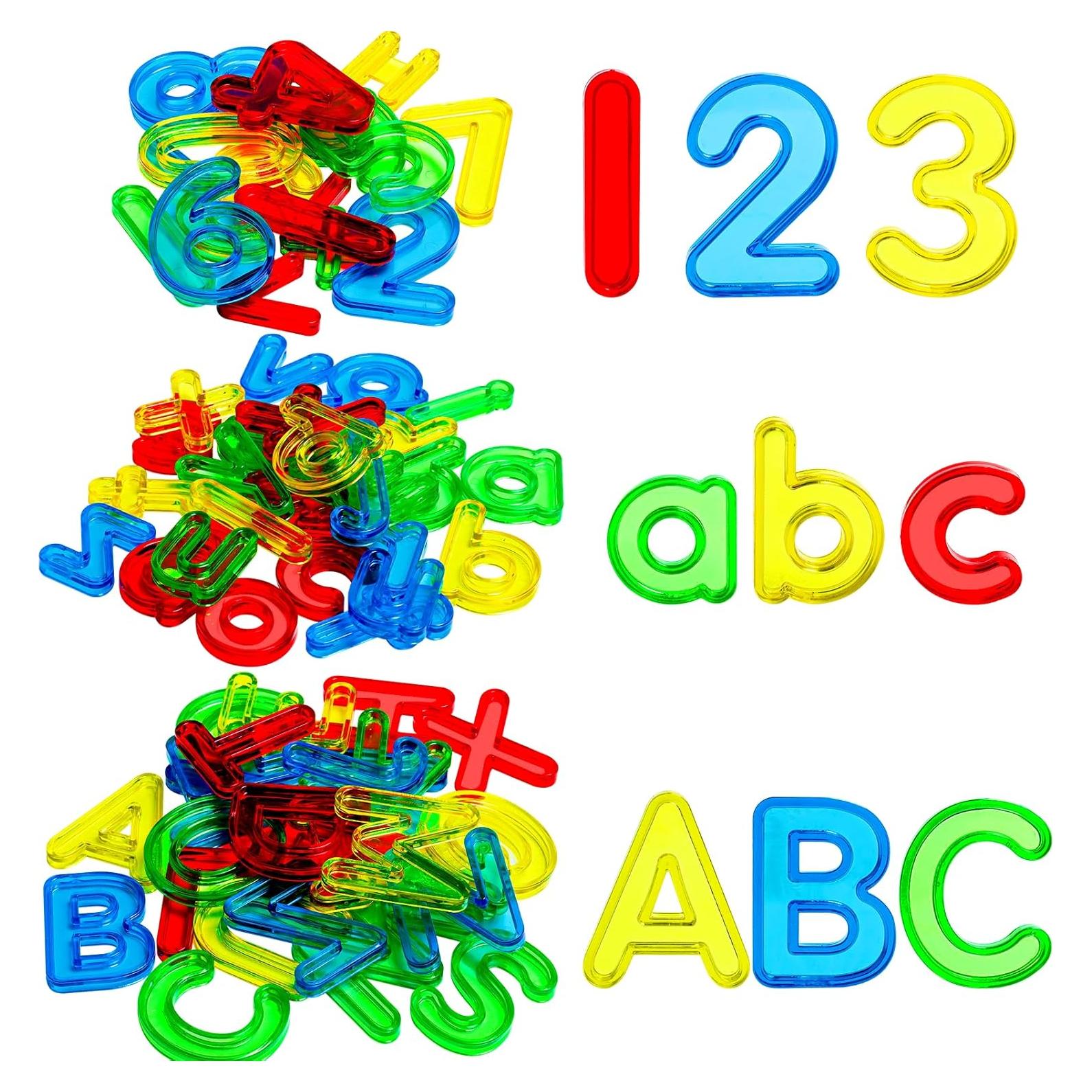 Juego de Letras y Números Transparentes Bbiamsleep 67 Pcs