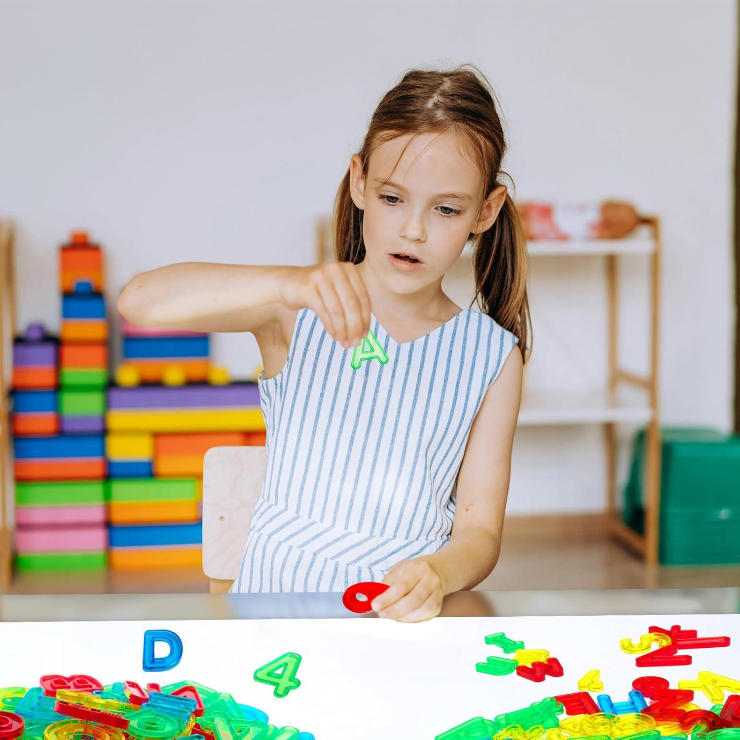 Juego de Letras y Números Transparentes Bbiamsleep 67 Pcs