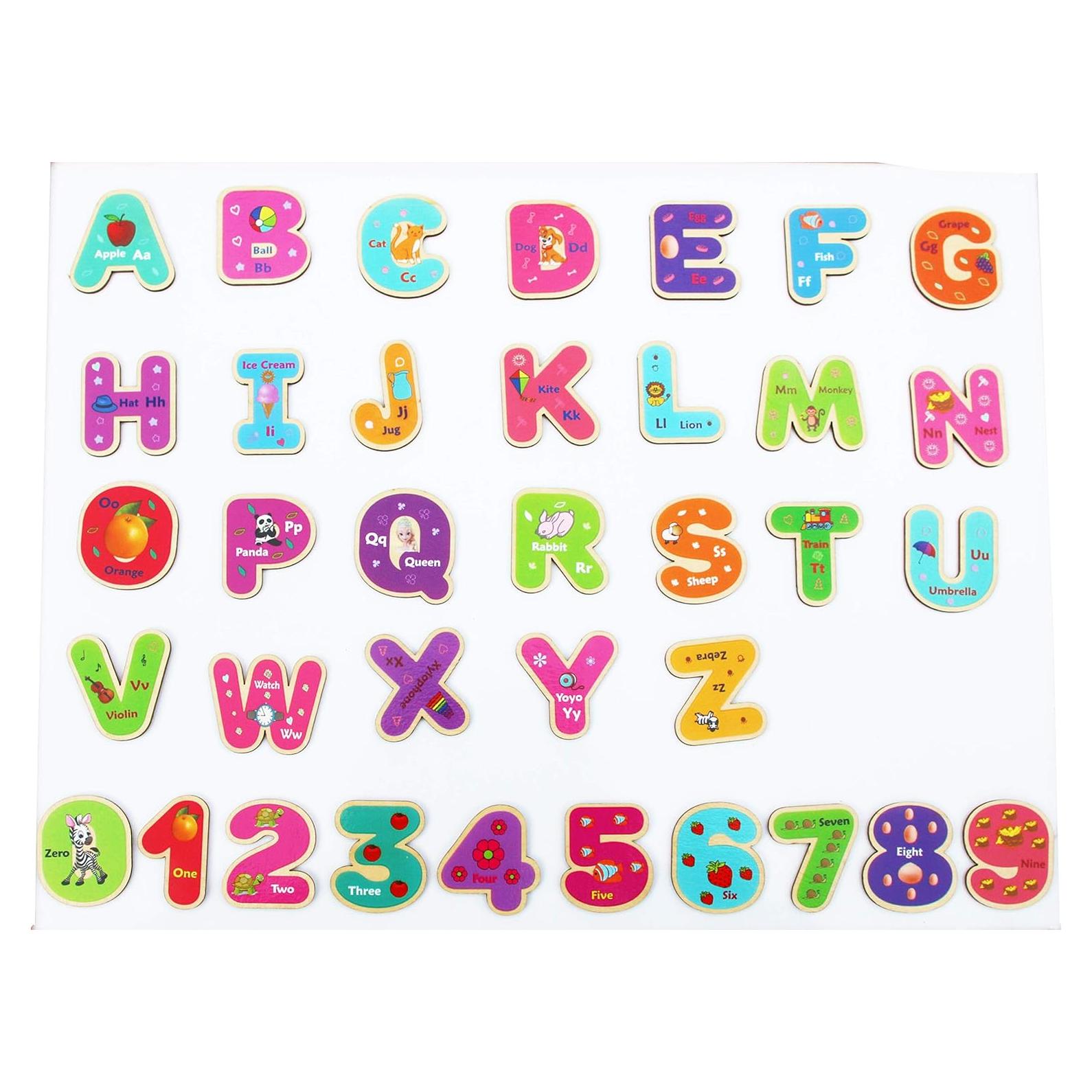 Letras y Números Magnéticos de Madera Toys of Wood Oxford