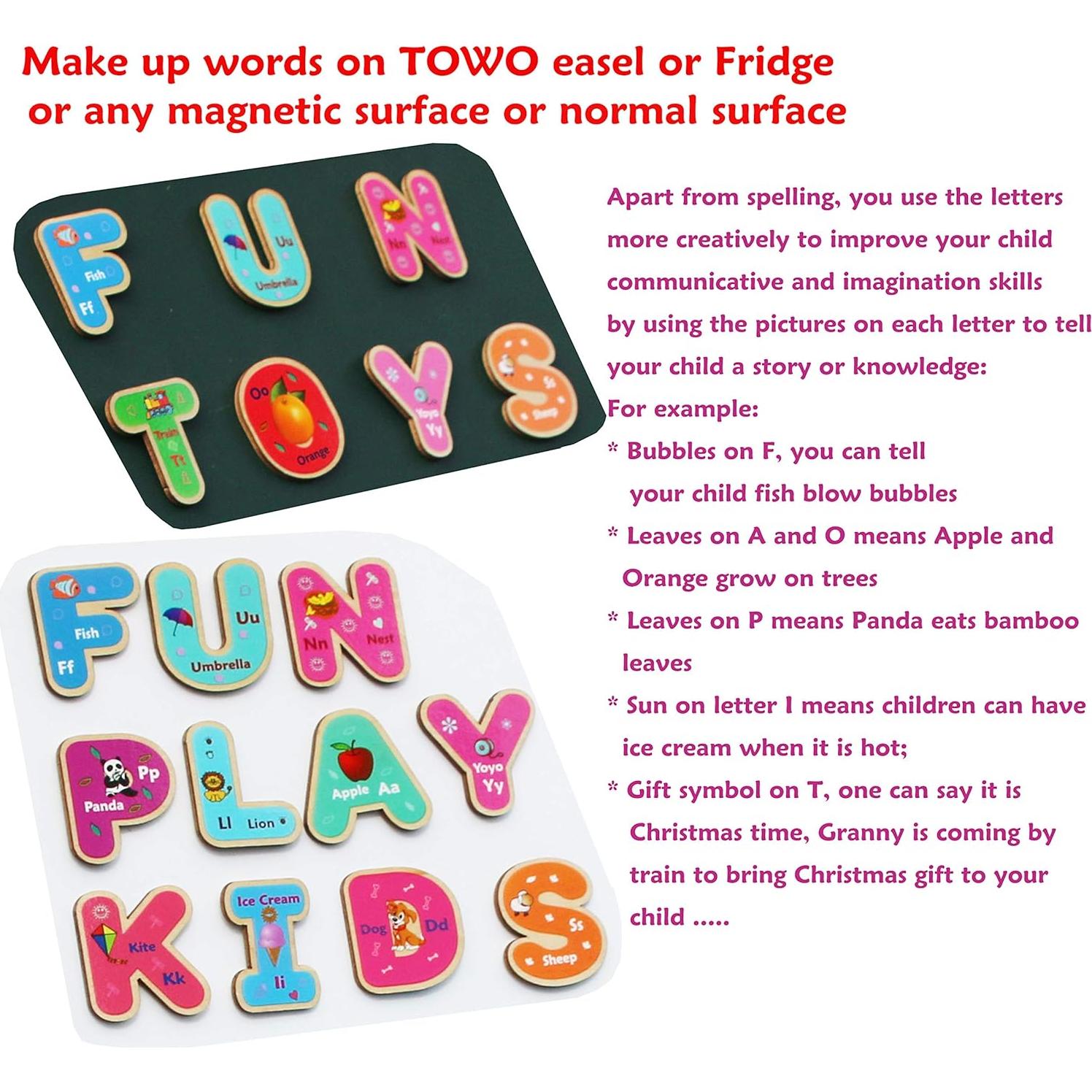 Letras y Números Magnéticos de Madera Toys of Wood Oxford