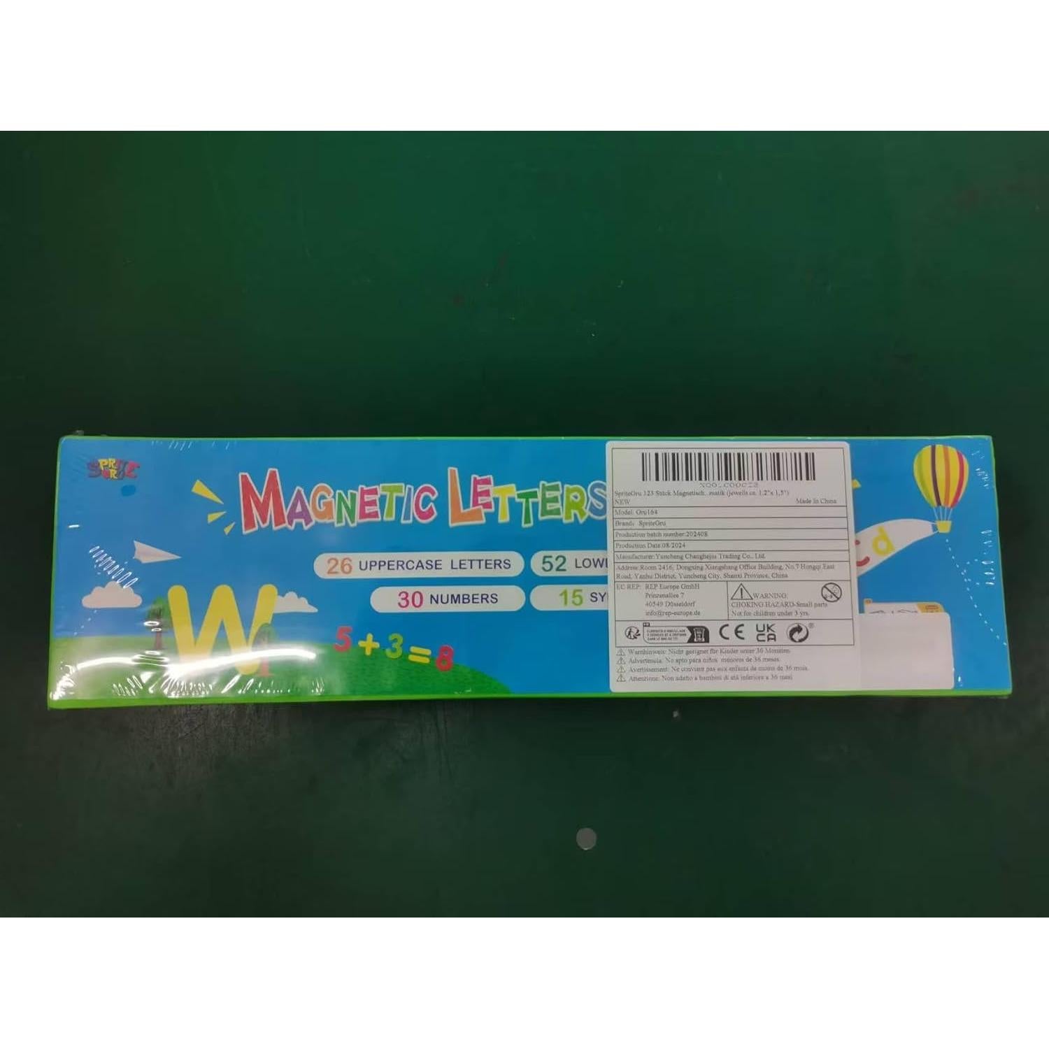 SpriteGru 123 Piezas Letras y Números Magnéticos para Niños