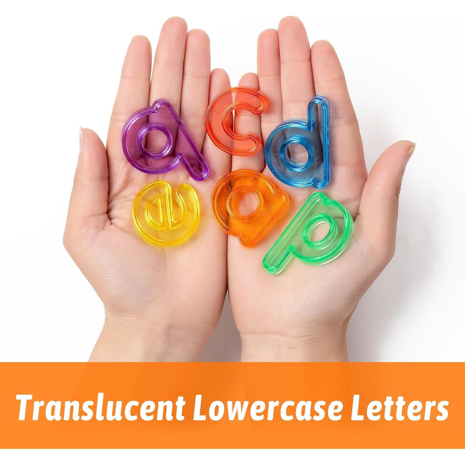 78 Piezas Letras de Plástico PreTrans para Niños - Alfabeto en Minúsculas