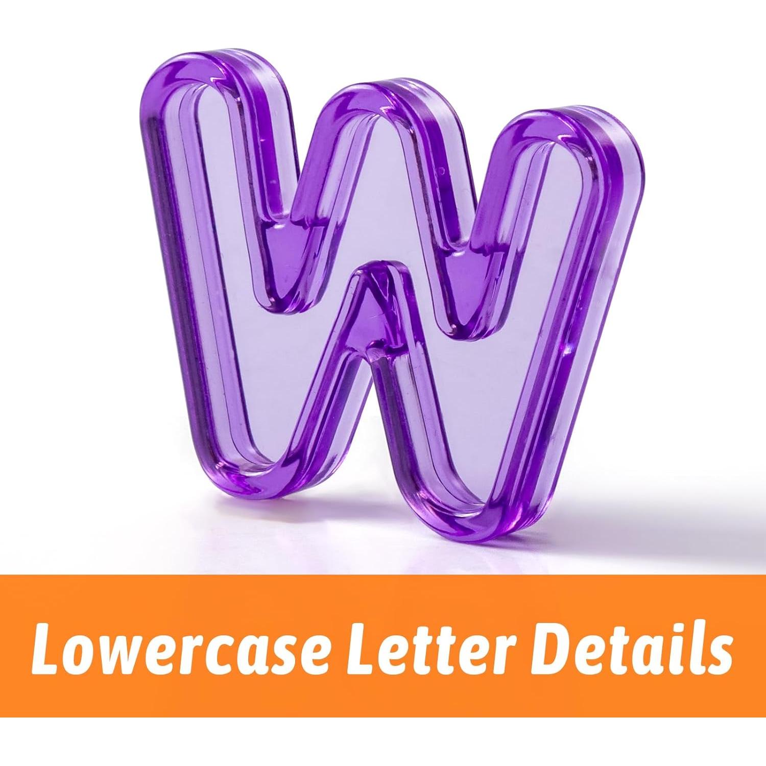 78 Piezas Letras de Plástico PreTrans para Niños - Alfabeto en Minúsculas