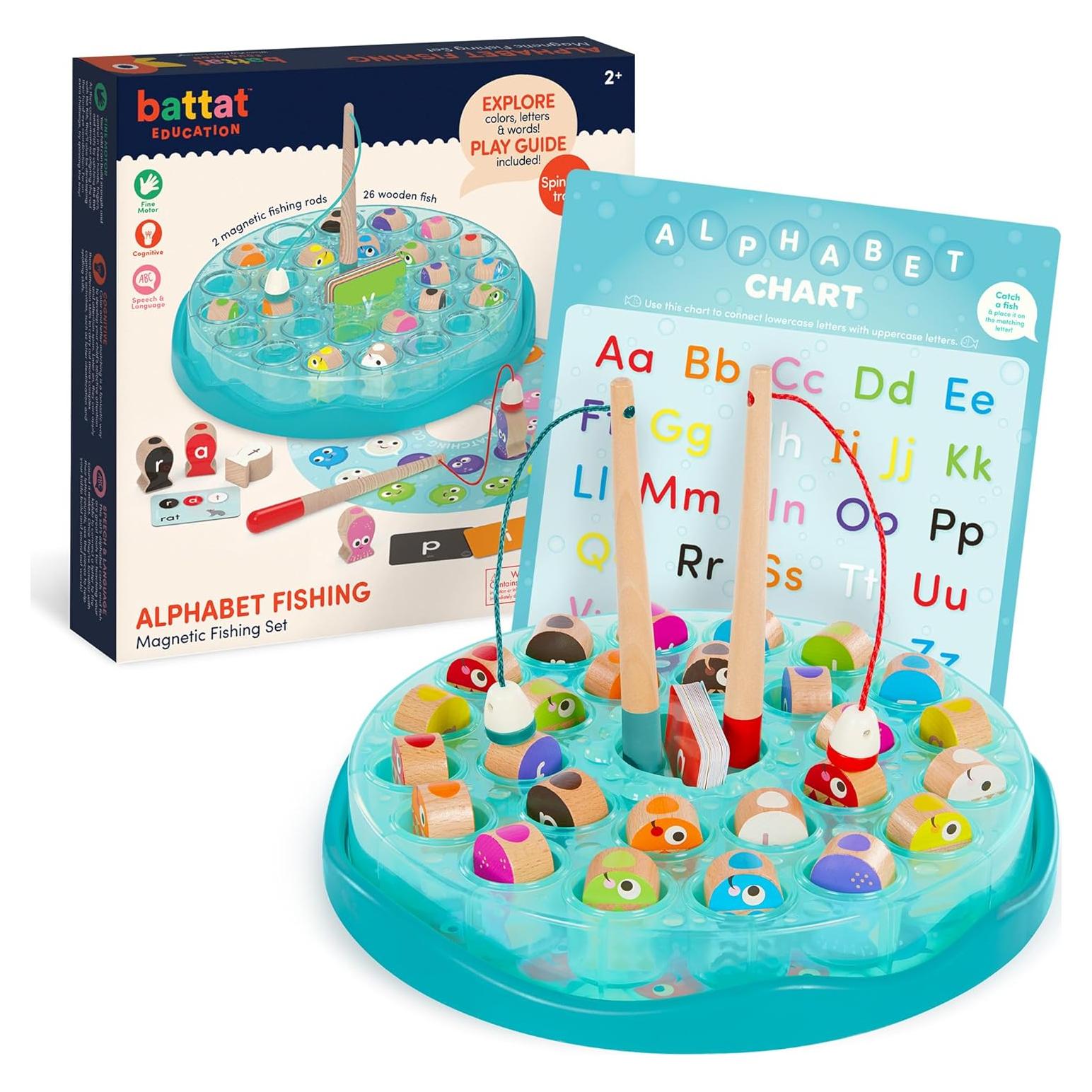 Juego de Pesca Magnético Battat Education - Aprendizaje Letras y Colores