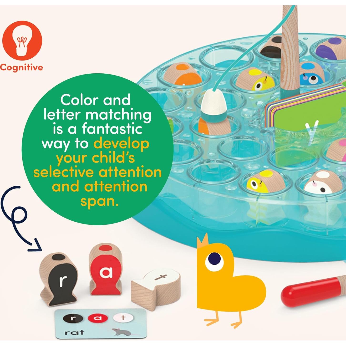 Juego de Pesca Magnético Battat Education - Aprendizaje Letras y Colores