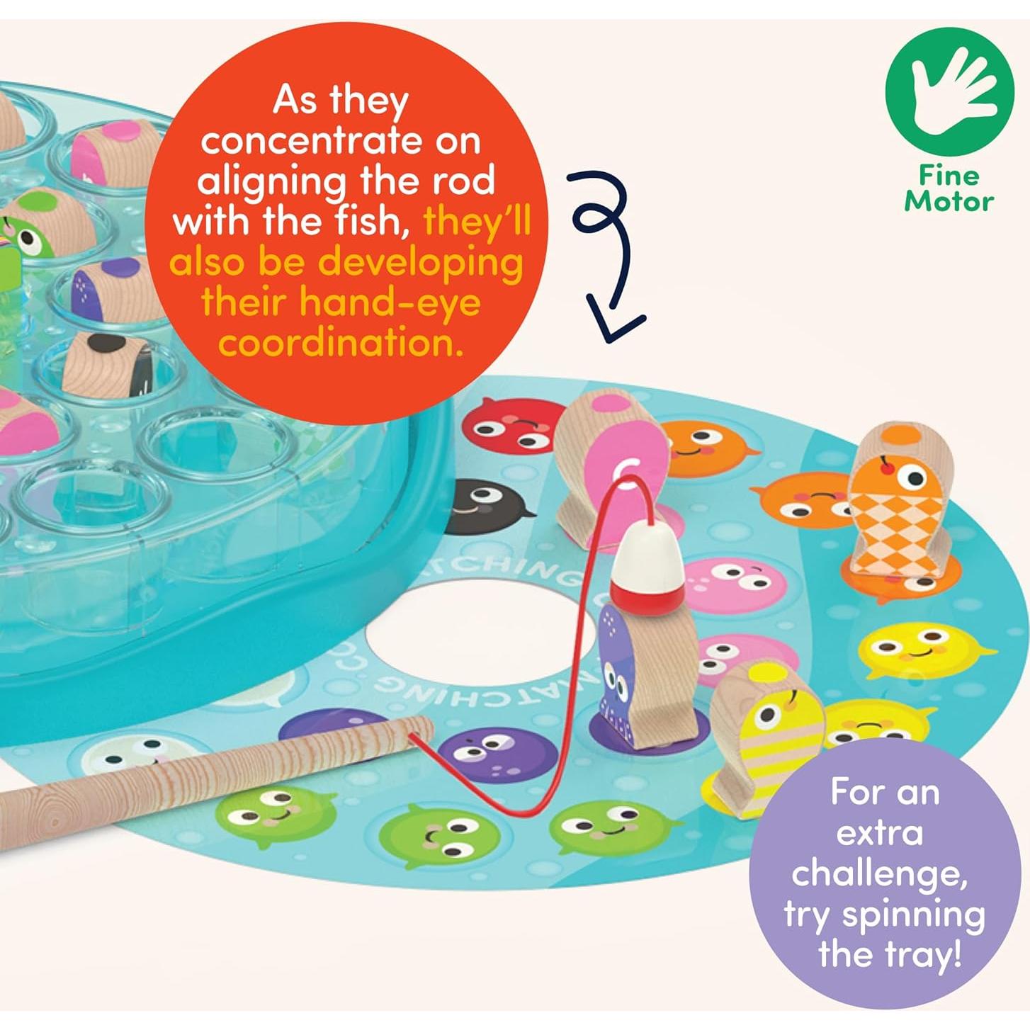 Juego de Pesca Magnético Battat Education - Aprendizaje Letras y Colores