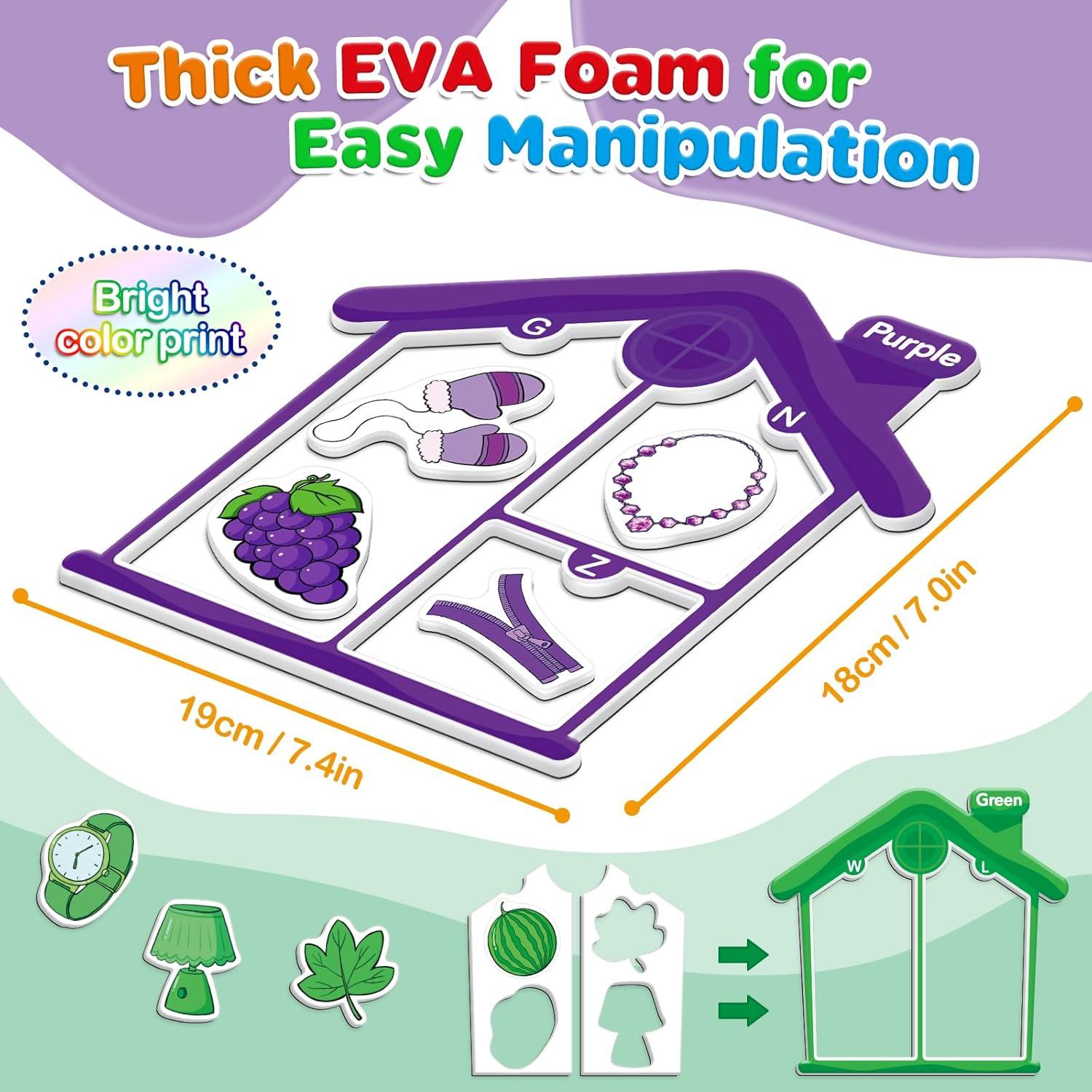 Juguete Magnético de Clasificación de Colores Torlam - 55 Piezas