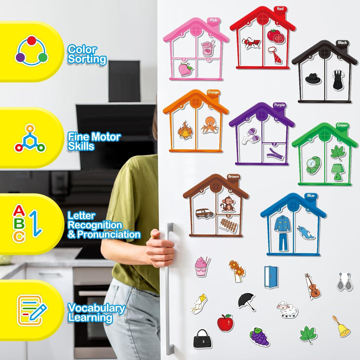 Juguete Magnético de Clasificación de Colores Torlam - 55 Piezas