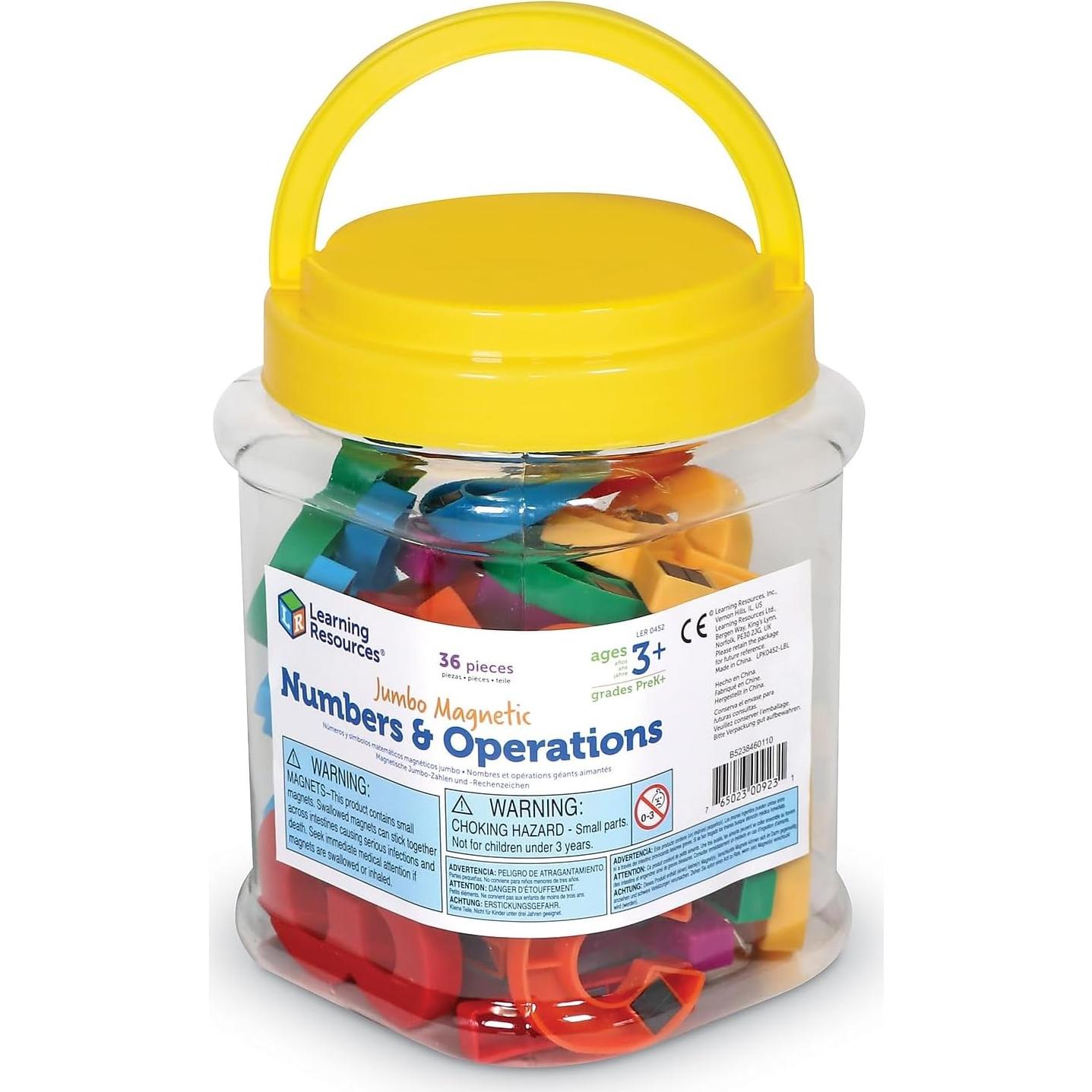 Números Magnéticos Jumbo Recursos de Aprendizaje - Set 36 Piezas