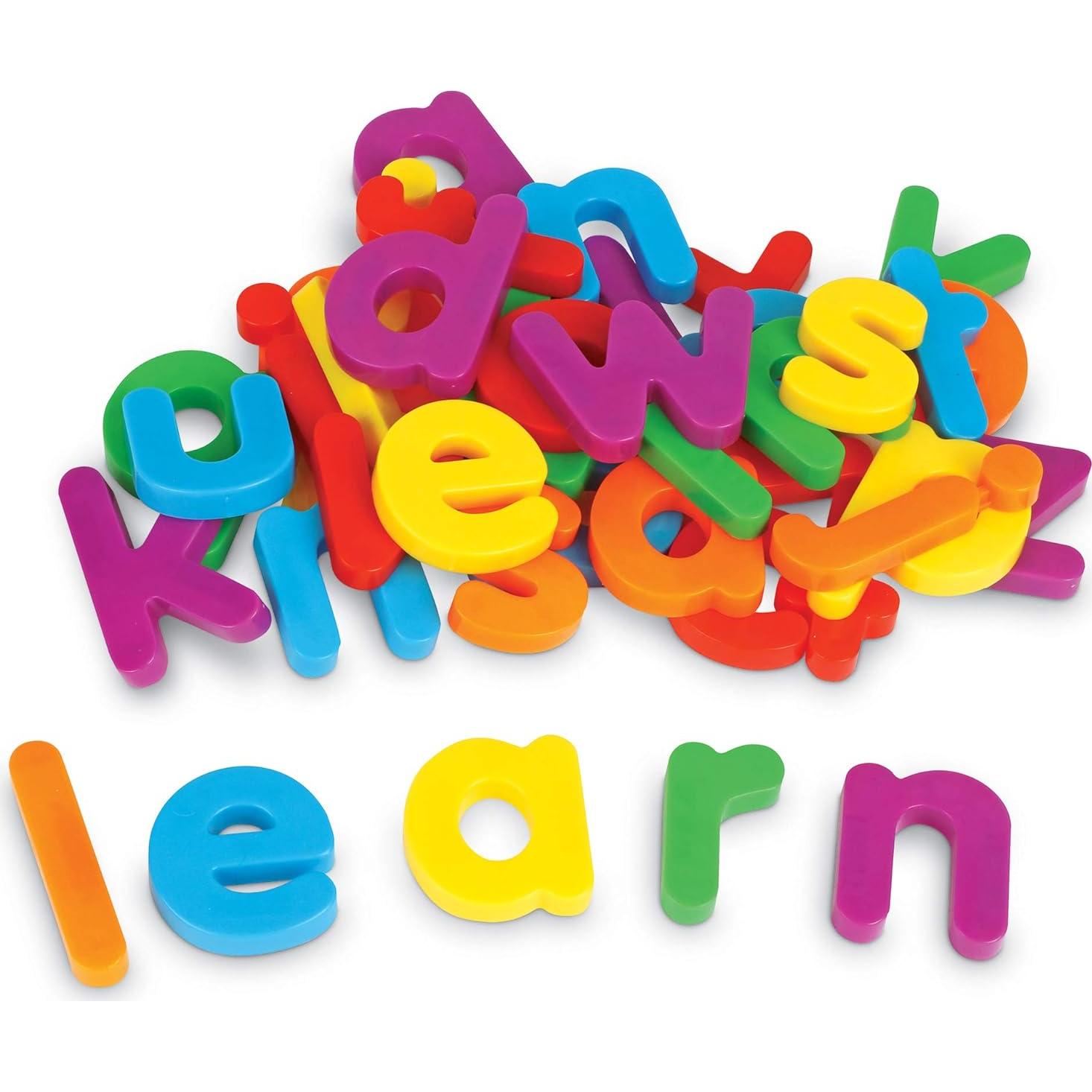 Letras Mínusculas Magnéticas Jumbo Recursos de Aprendizaje 40 Piezas