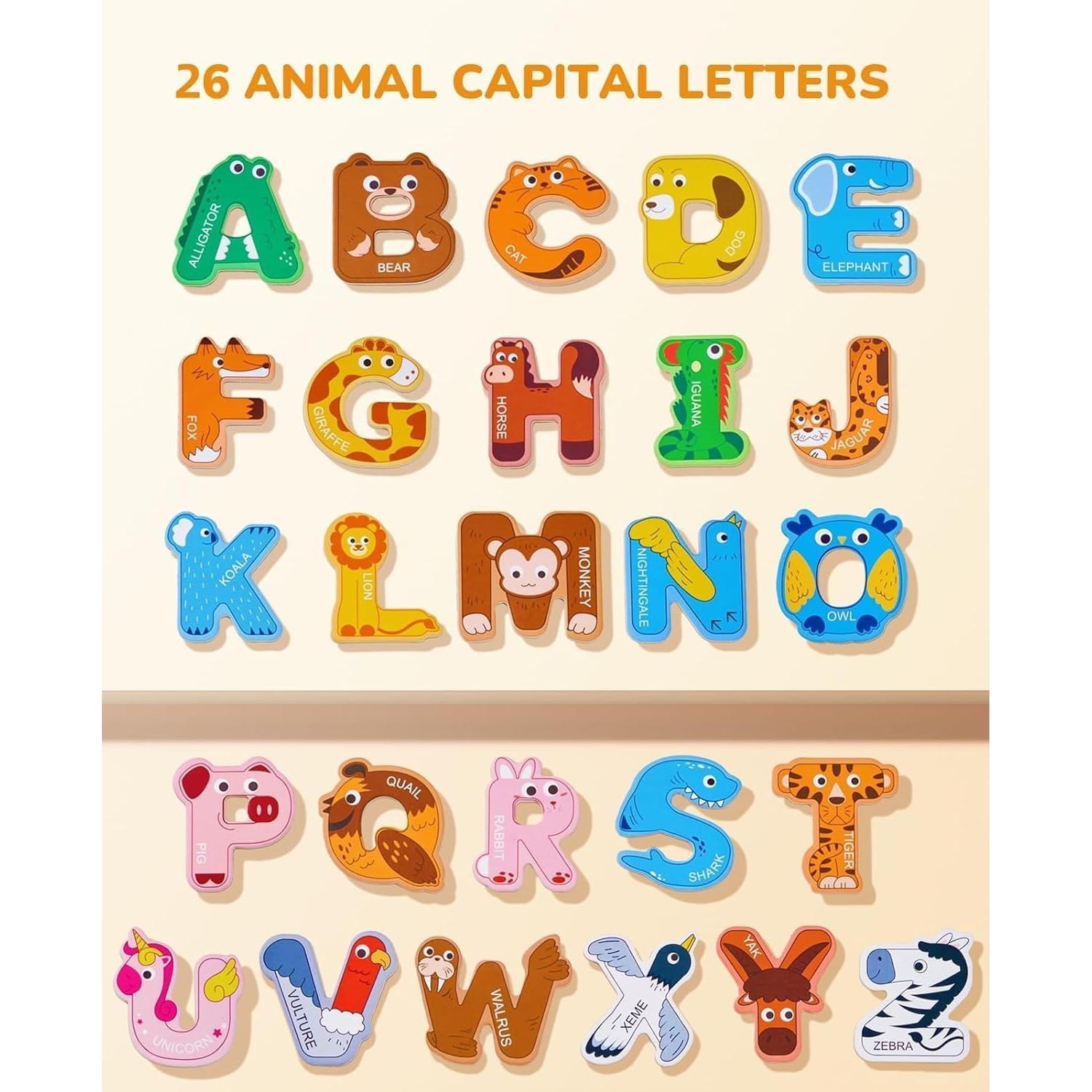 Letras Magnéticas JoyCat 26 Piezas Alfabeto para Niños