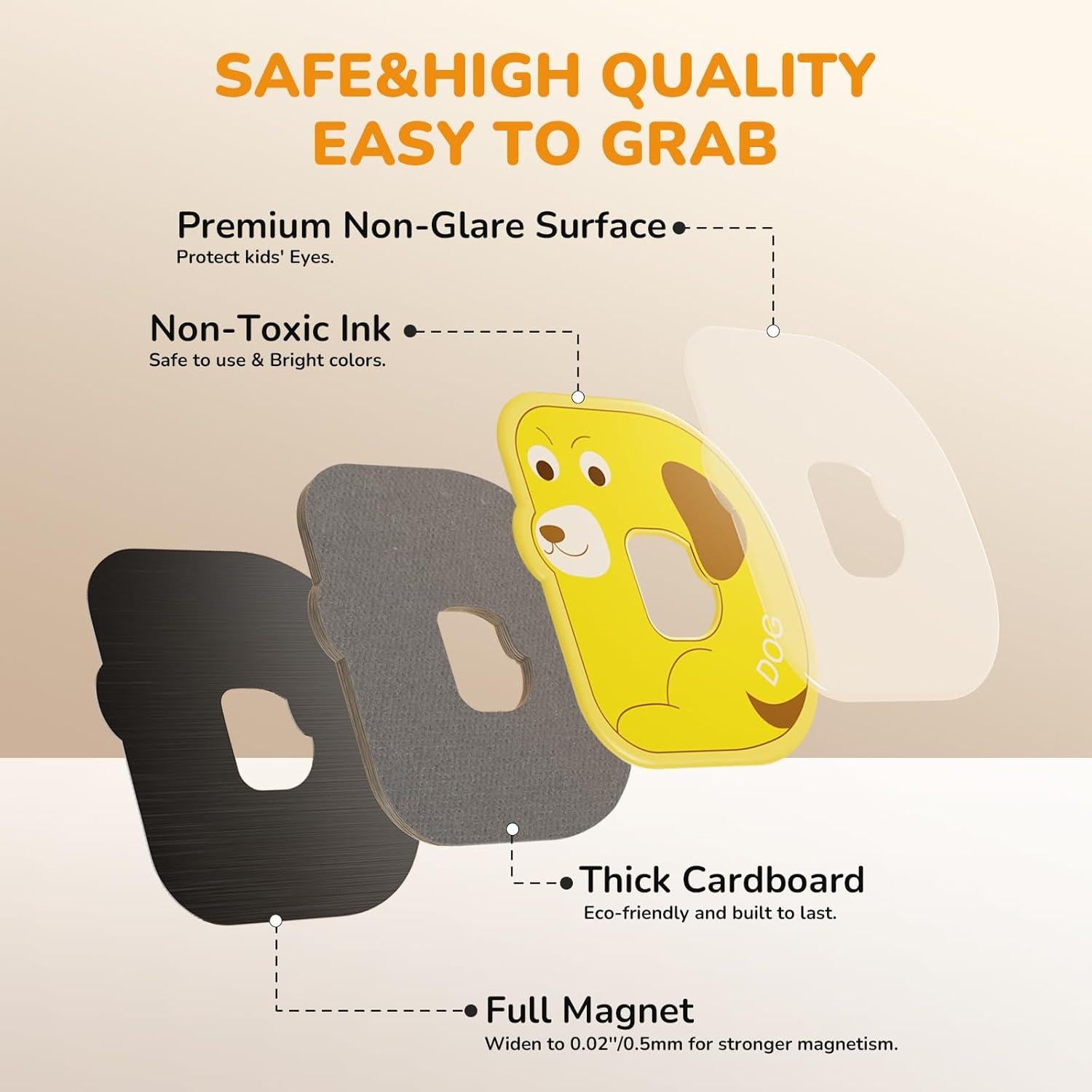 Letras Magnéticas JoyCat 26 Piezas Alfabeto para Niños