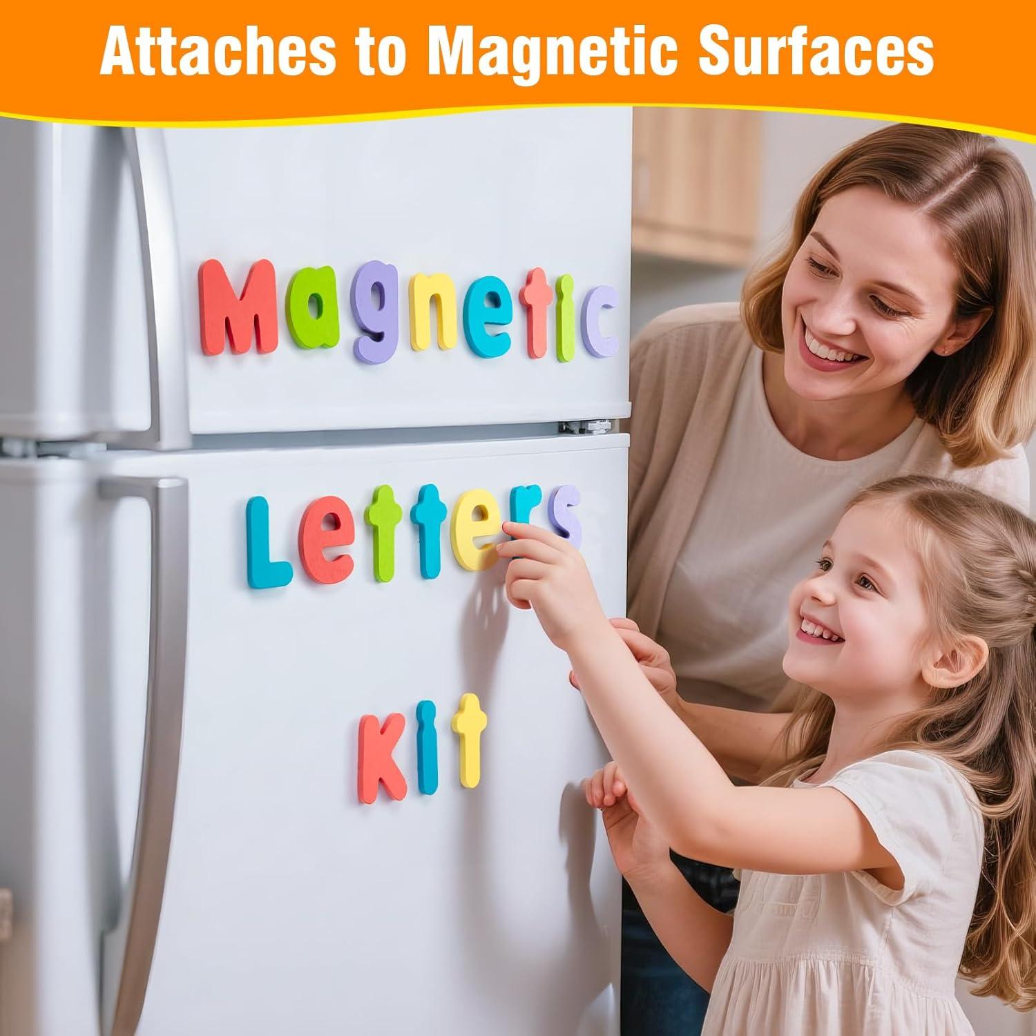 Letras Magnéticas de Madera 278 Piezas con Tarjetas - Juguetes Educativos