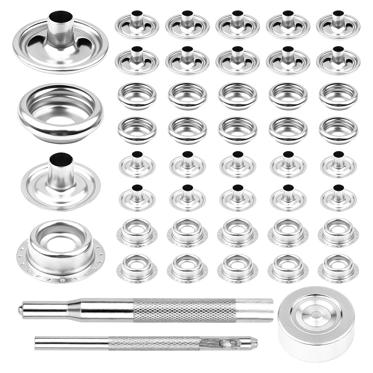 Kit de 103 Botones de Presión Acero Inoxidable Fampery