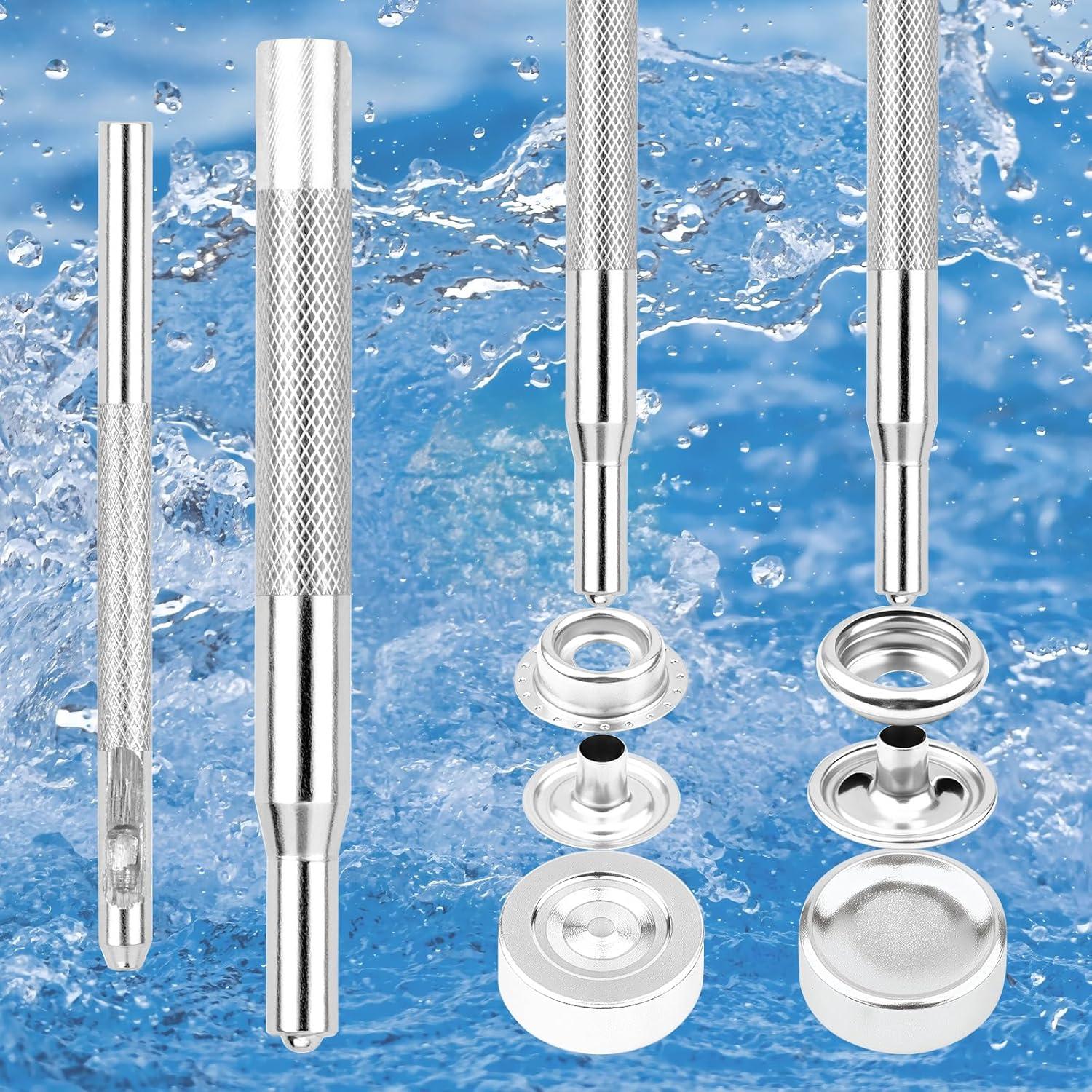 Kit de 103 Botones de Presión Acero Inoxidable Fampery