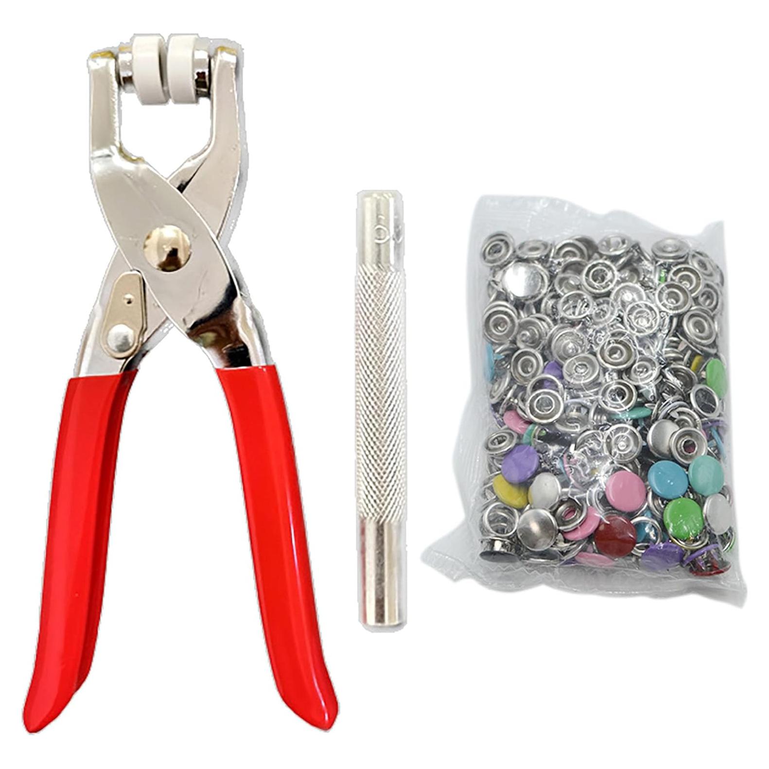 Kit de Botones a Presión YIKANGHENG 100 Pares + Alicates 15.24 cm