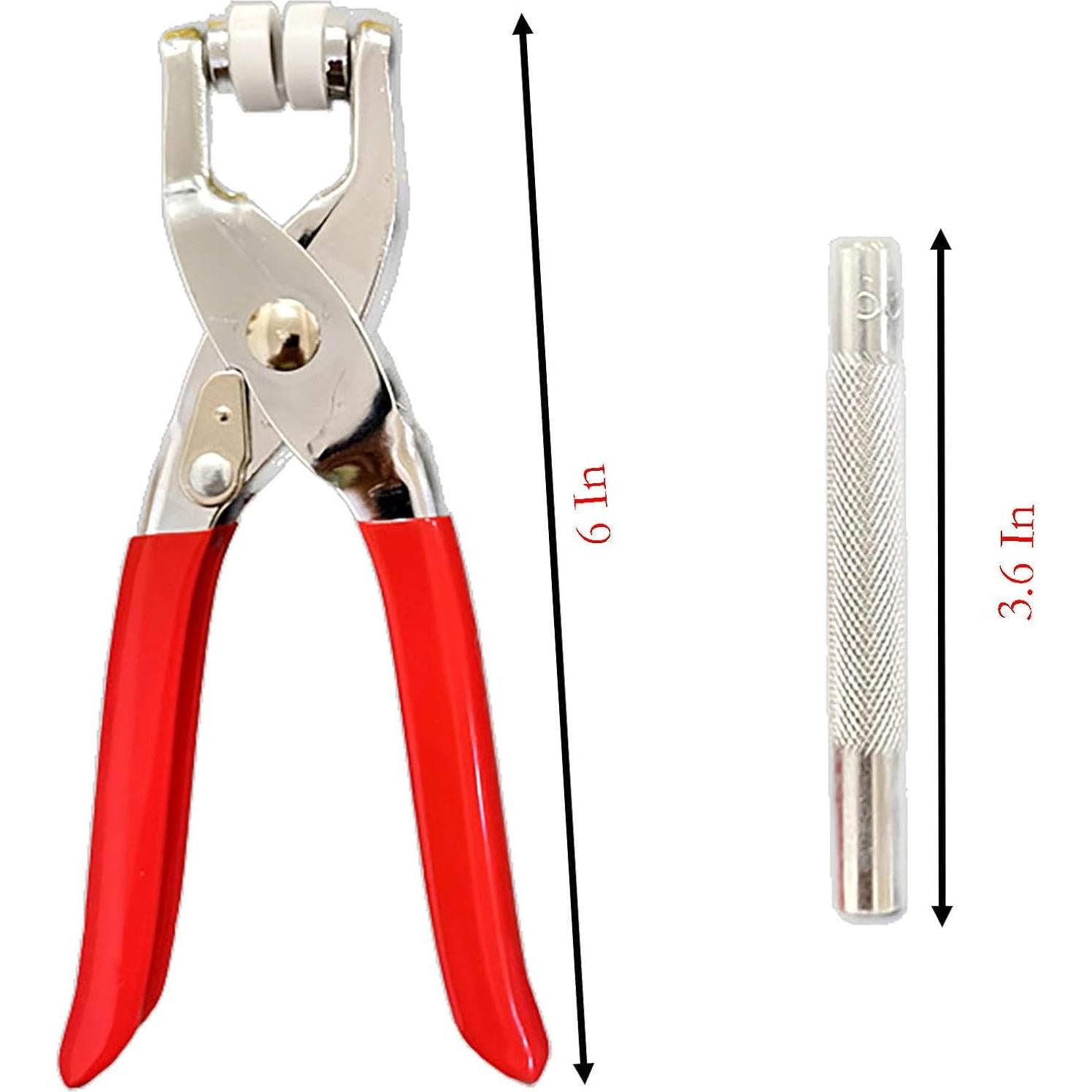 Kit de Botones a Presión YIKANGHENG 100 Pares + Alicates 15.24 cm