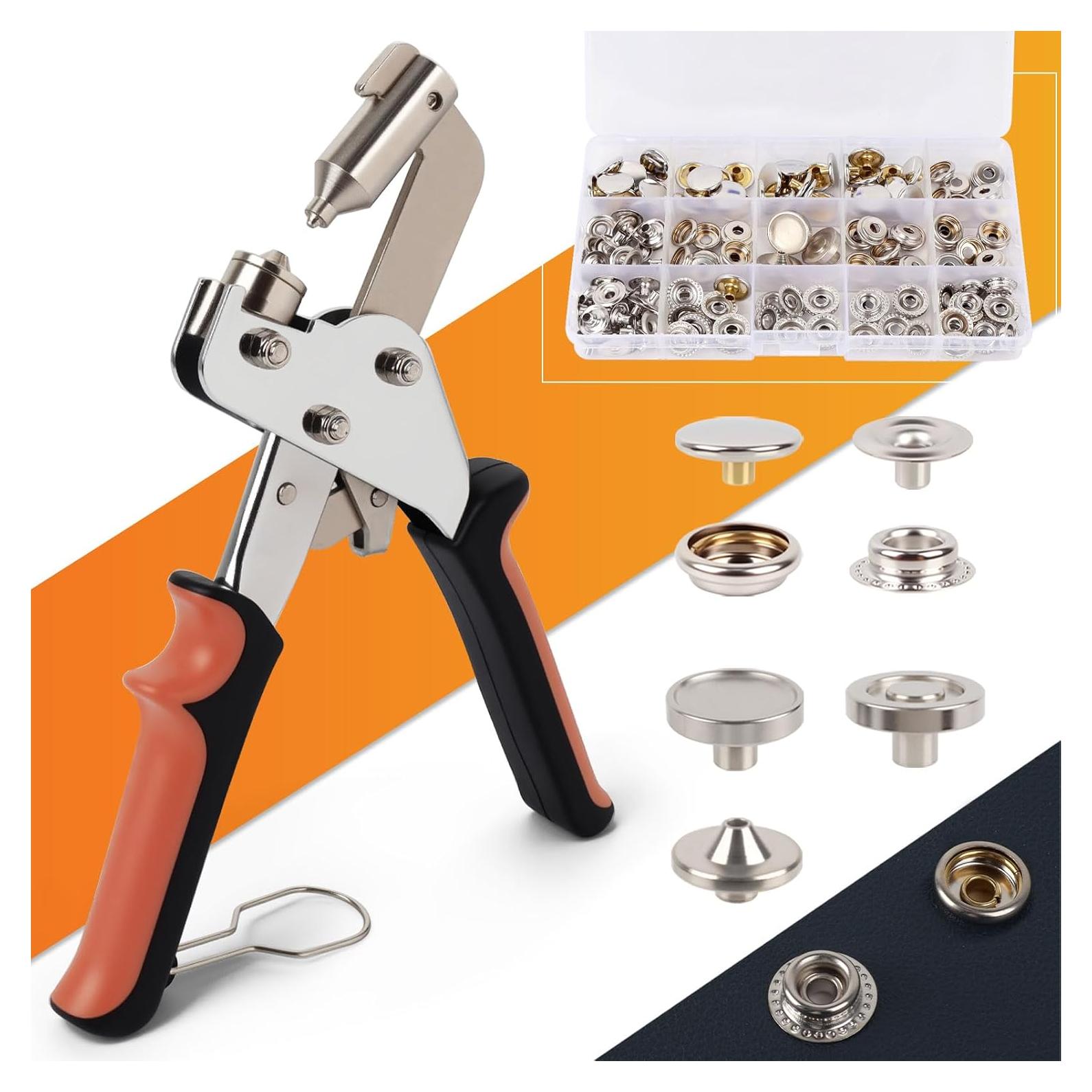 Kit de Instalación de Botones a Presión ZAPSIFOU 160 Piezas