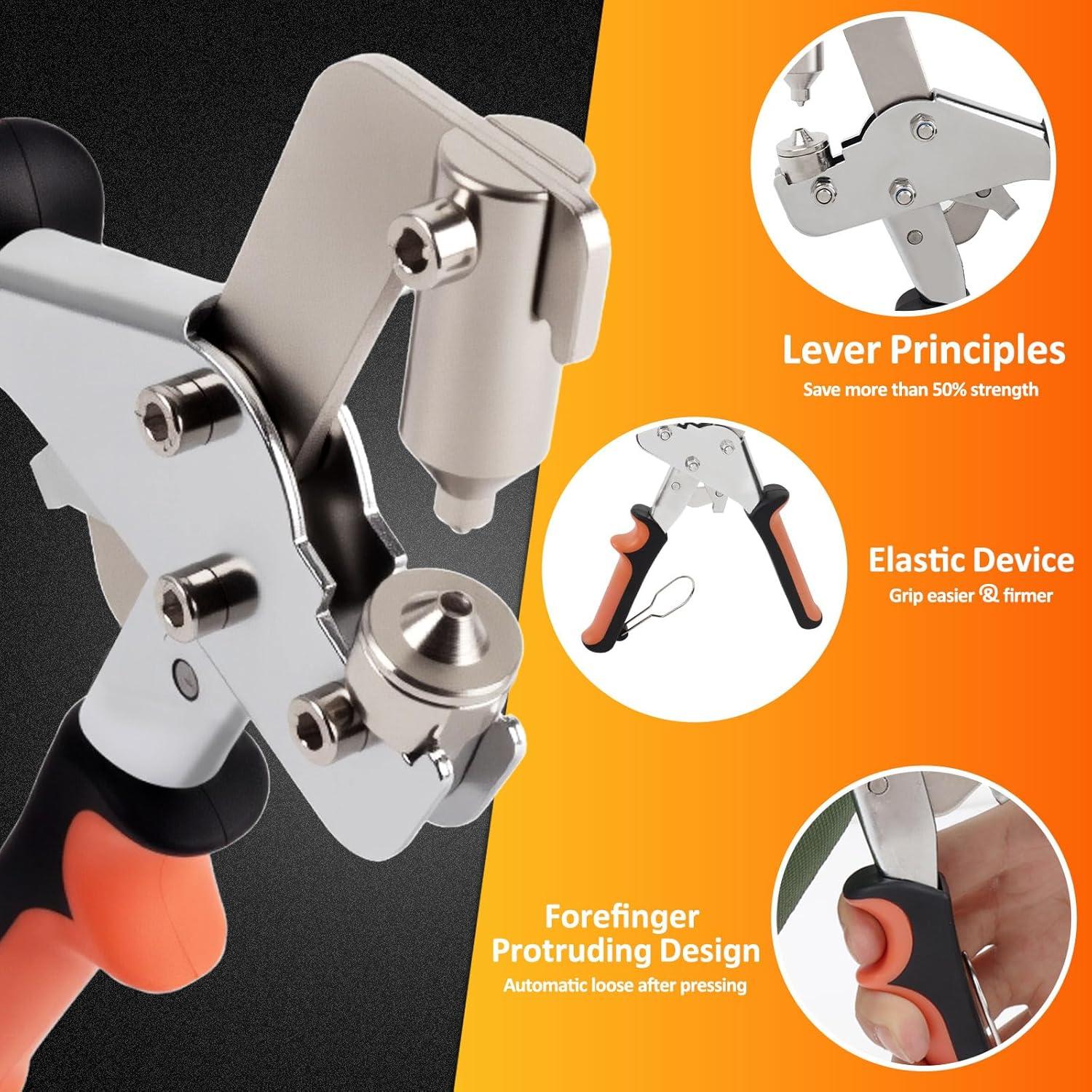 Kit de Instalación de Botones a Presión ZAPSIFOU 160 Piezas