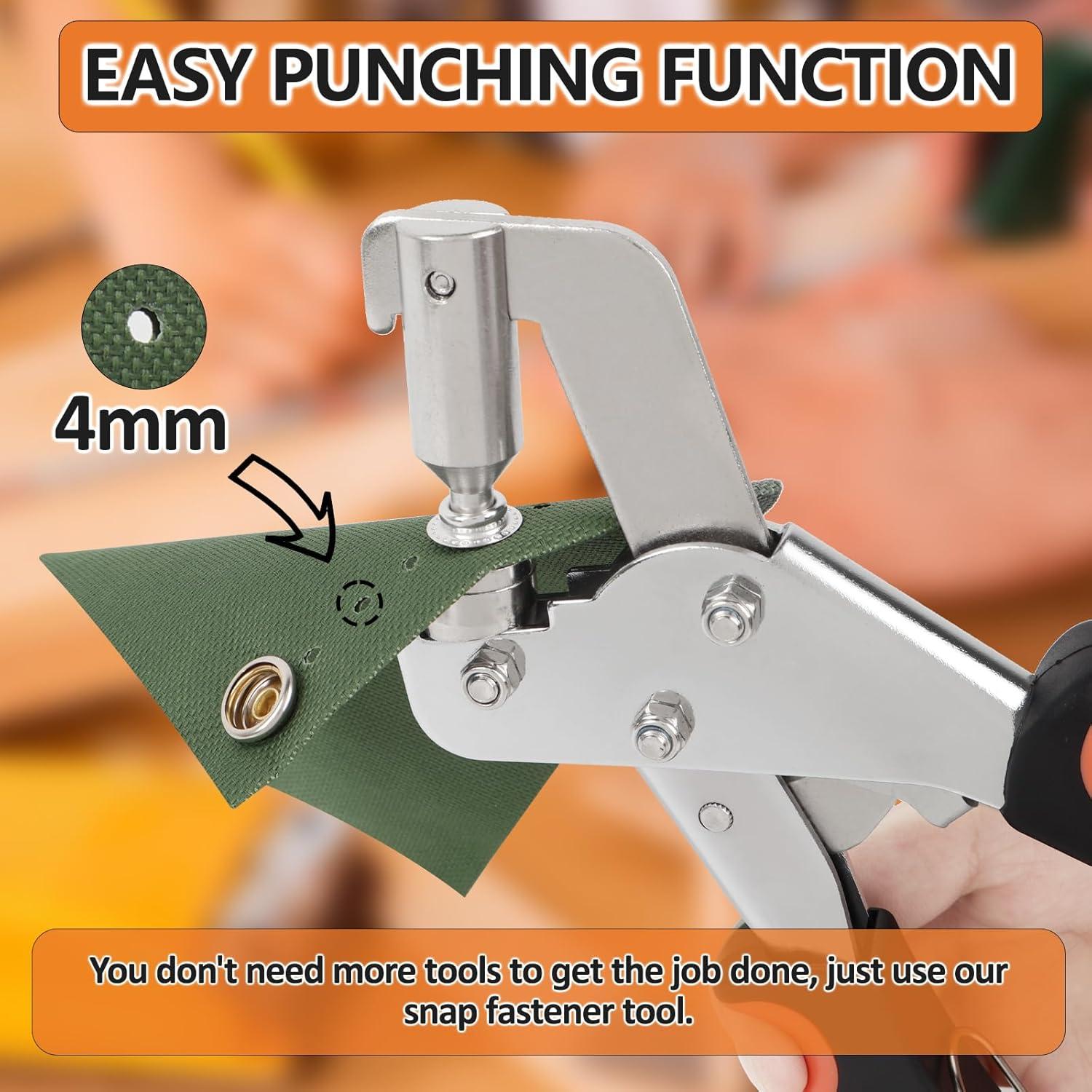 Kit de Instalación de Botones a Presión ZAPSIFOU 160 Piezas