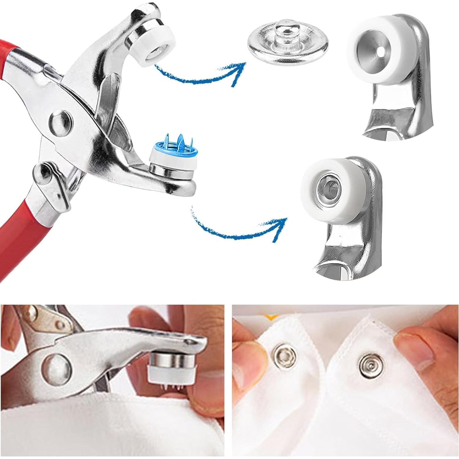 Kit de Botones a Presión JOJOPLAY 800 Piezas 10 Colores