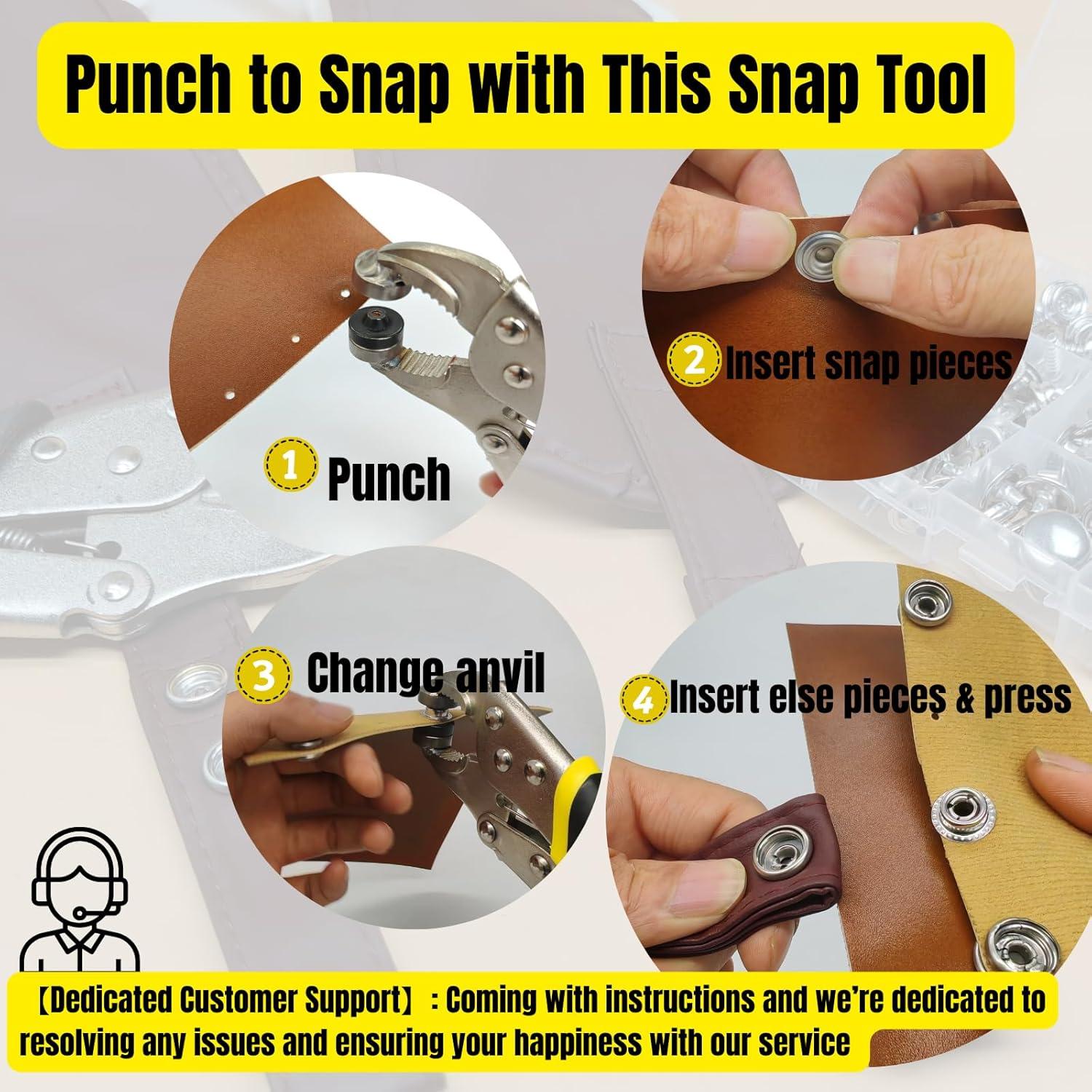 Kit de Broches Marinos MinliGUY 60 Piezas con Alicates de Acero Inoxidable