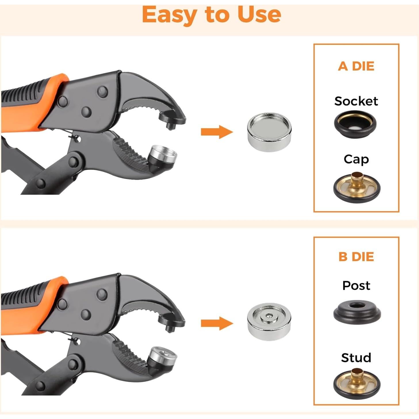 Kit de Herramientas para Botones de Presión Lnrueg - 0.89 kg