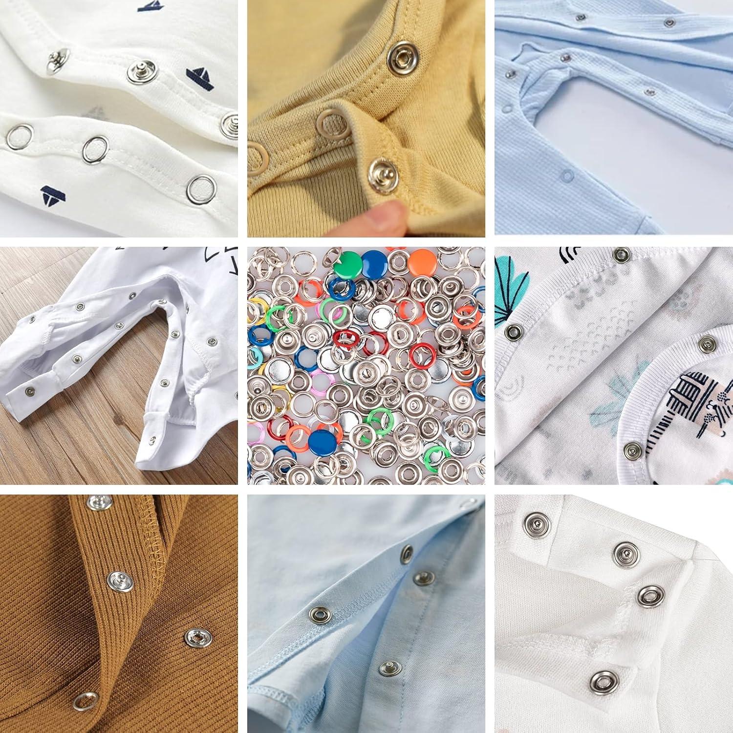 Kit de Botones a Presión Siziviki 200 - 9.5mm - 10 Colores