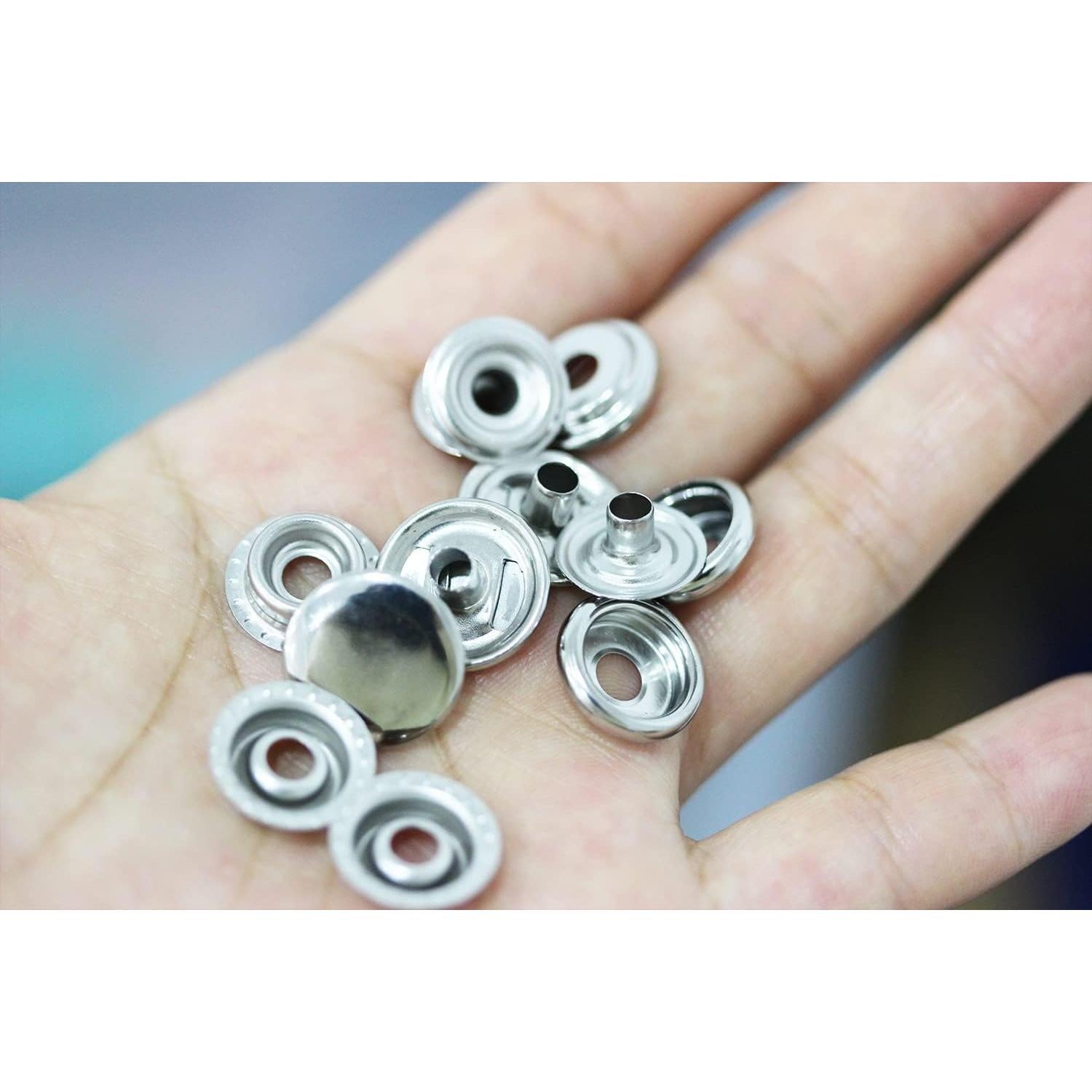 Kit de Broches de Presión Acero Inoxidable 200 Piezas BetterJonny